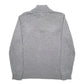 Mens Grey Nautica Knit Quarter Zip Jumper