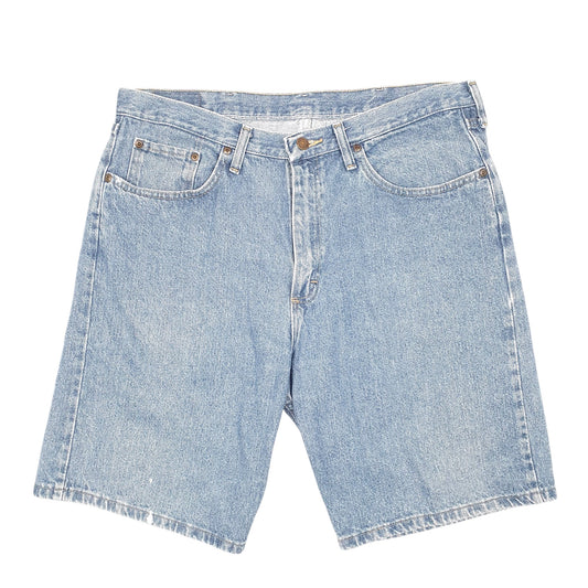 Mens Blue Wrangler Denim Jeans Jorts Regular Denim Shorts