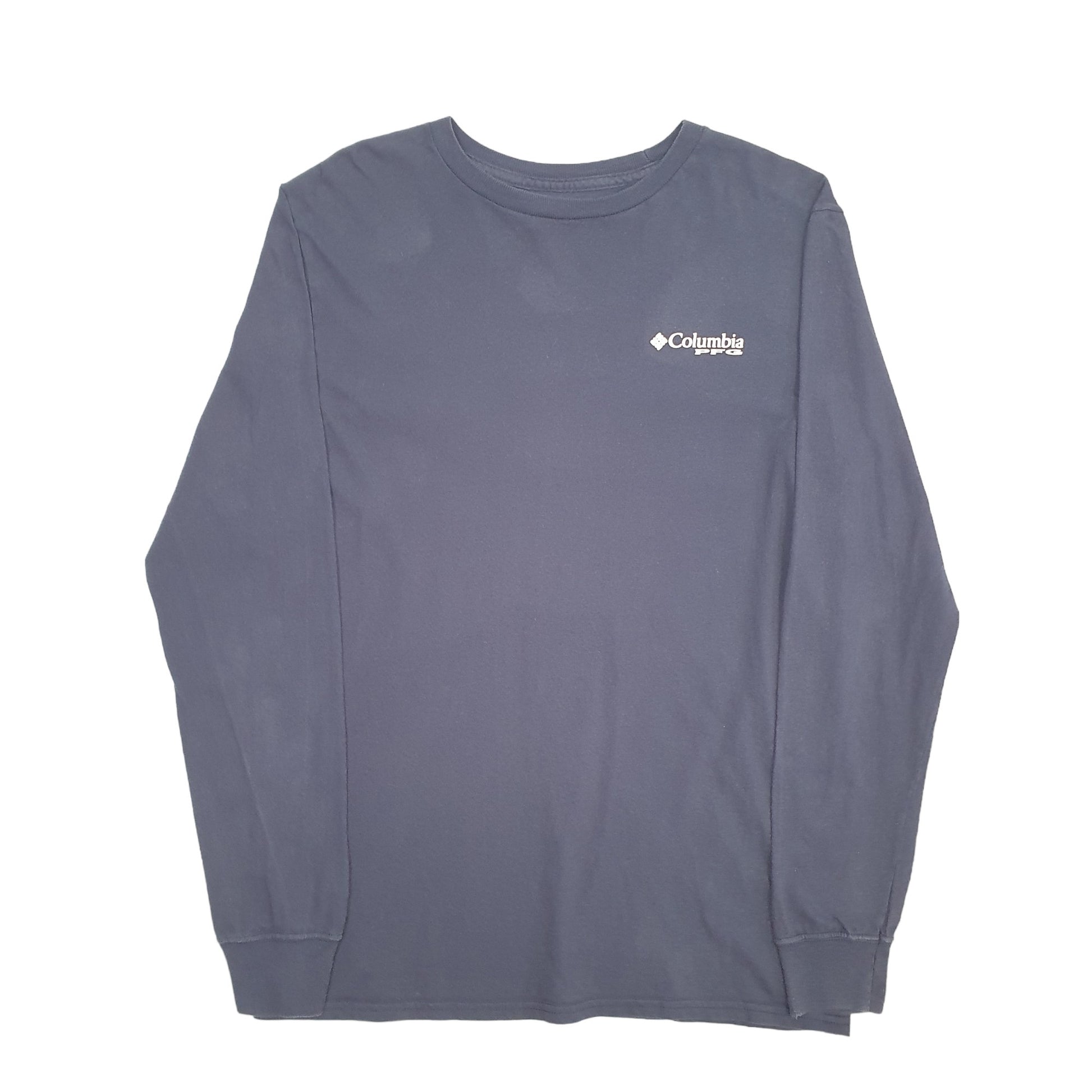 Mens Navy Columbia Sportswear PFG Fishing Long Sleeve T Shirt