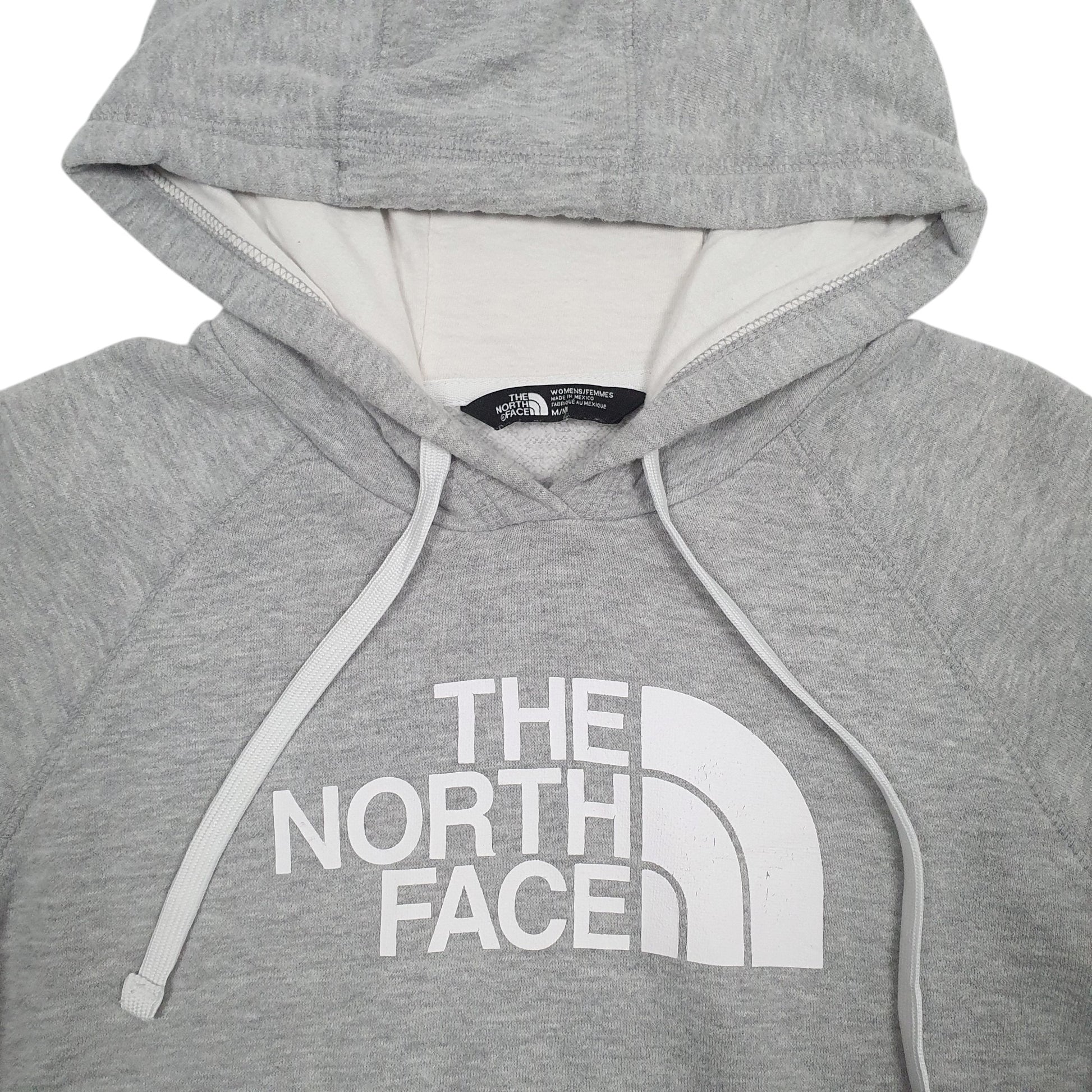 Womens Grey The North Face Spellout Hoodie Jumper