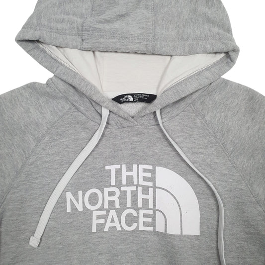 Womens Grey The North Face Spellout Hoodie Jumper