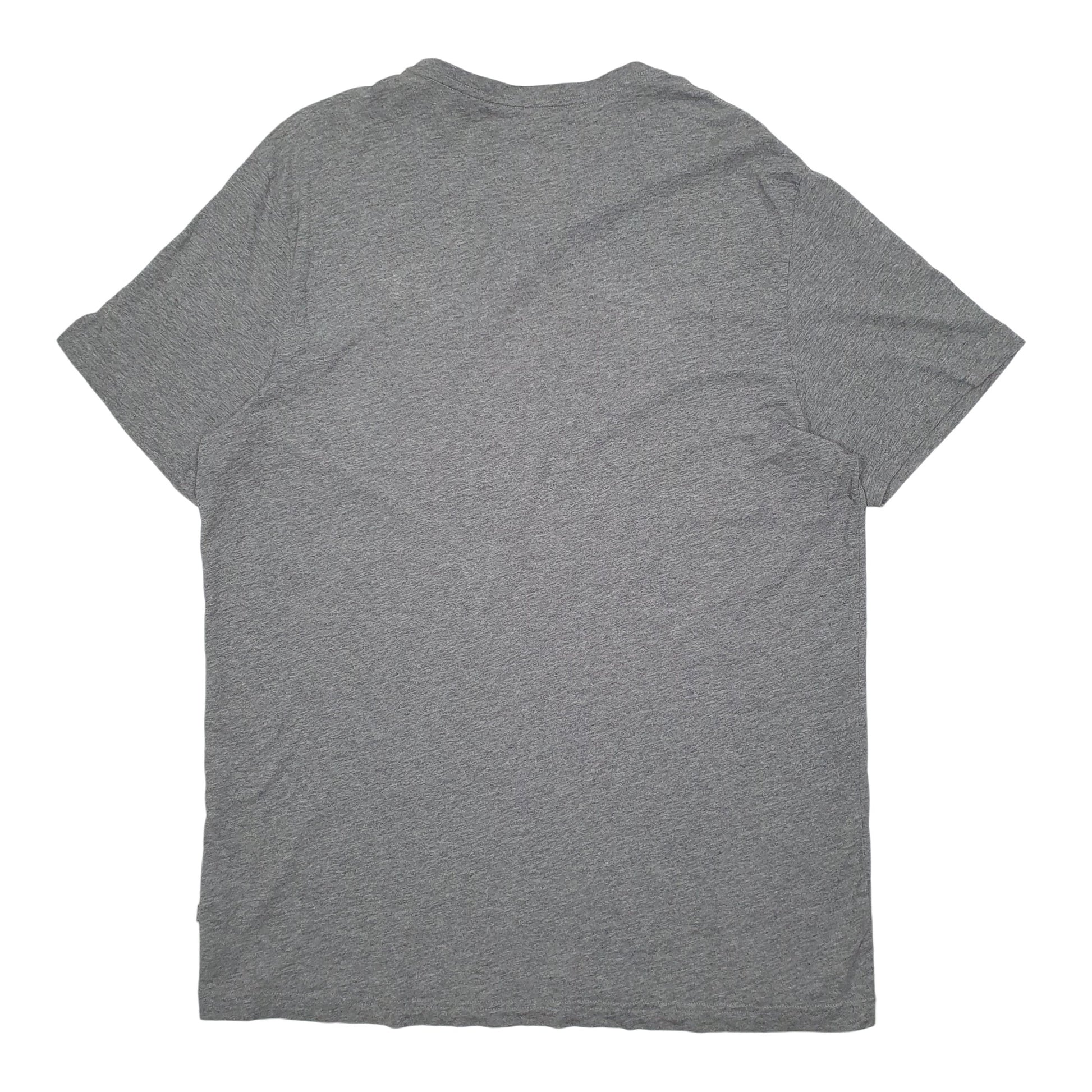 Mens Grey Puma Spellout Short Sleeve T Shirt