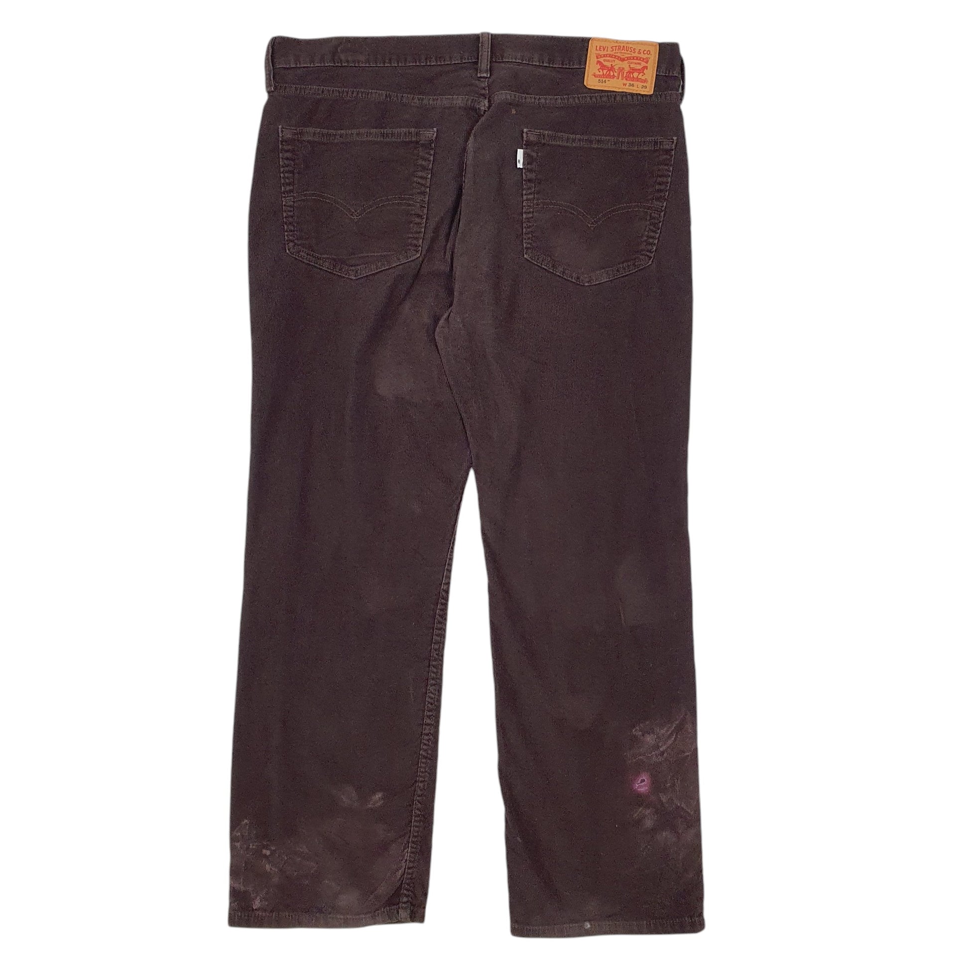 Mens Burgundy Levis  Corduroy Trousers