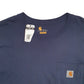 Mens Navy Carhartt  Short Sleeve T Shirt