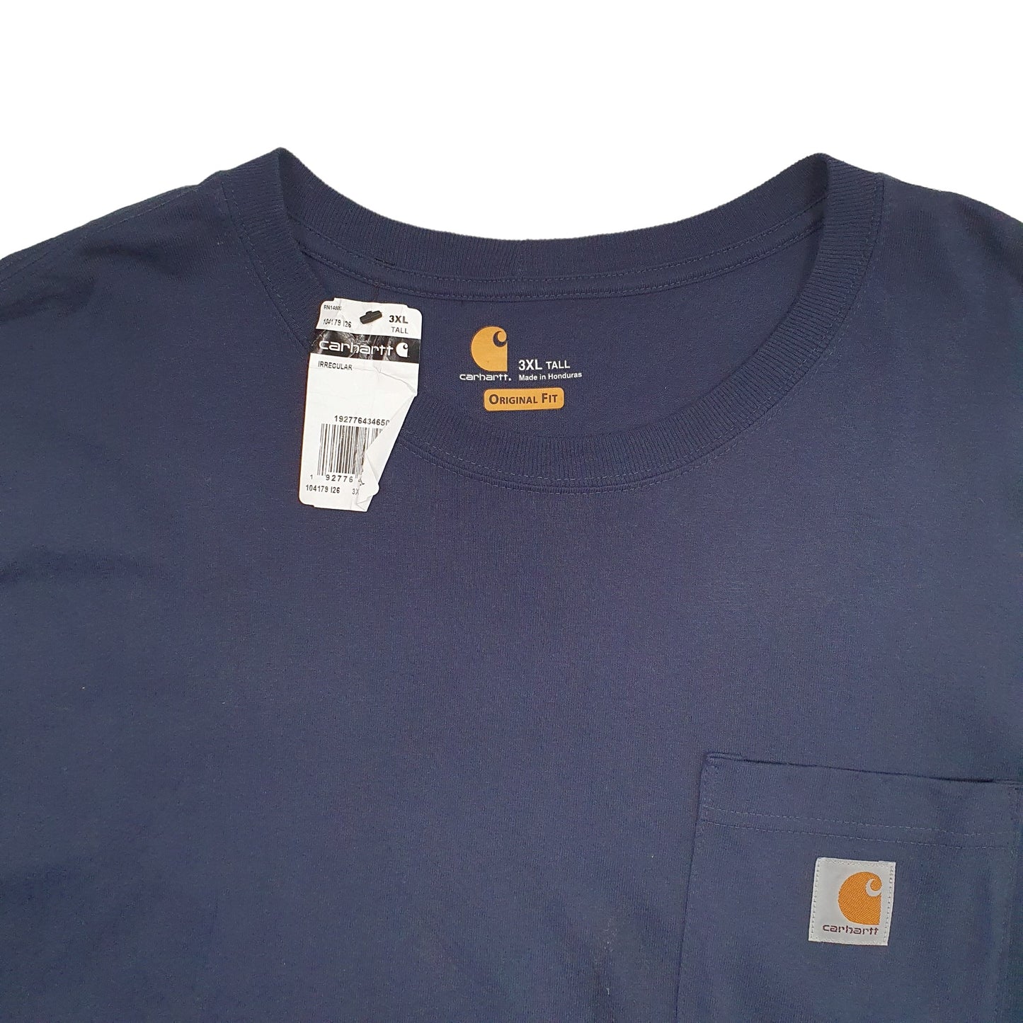 Mens Navy Carhartt  Short Sleeve T Shirt