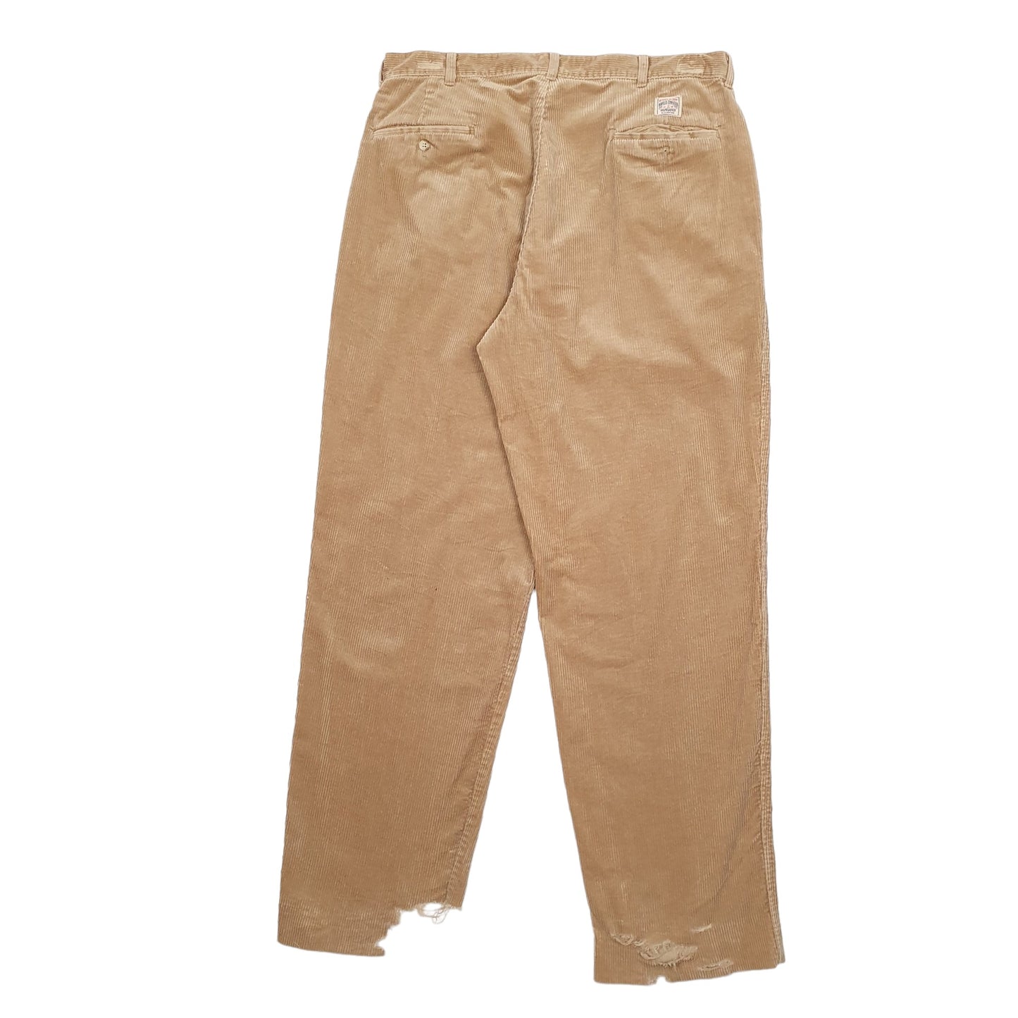 Mens Beige Polo Ralph Lauren Vintage Corduroy Trousers