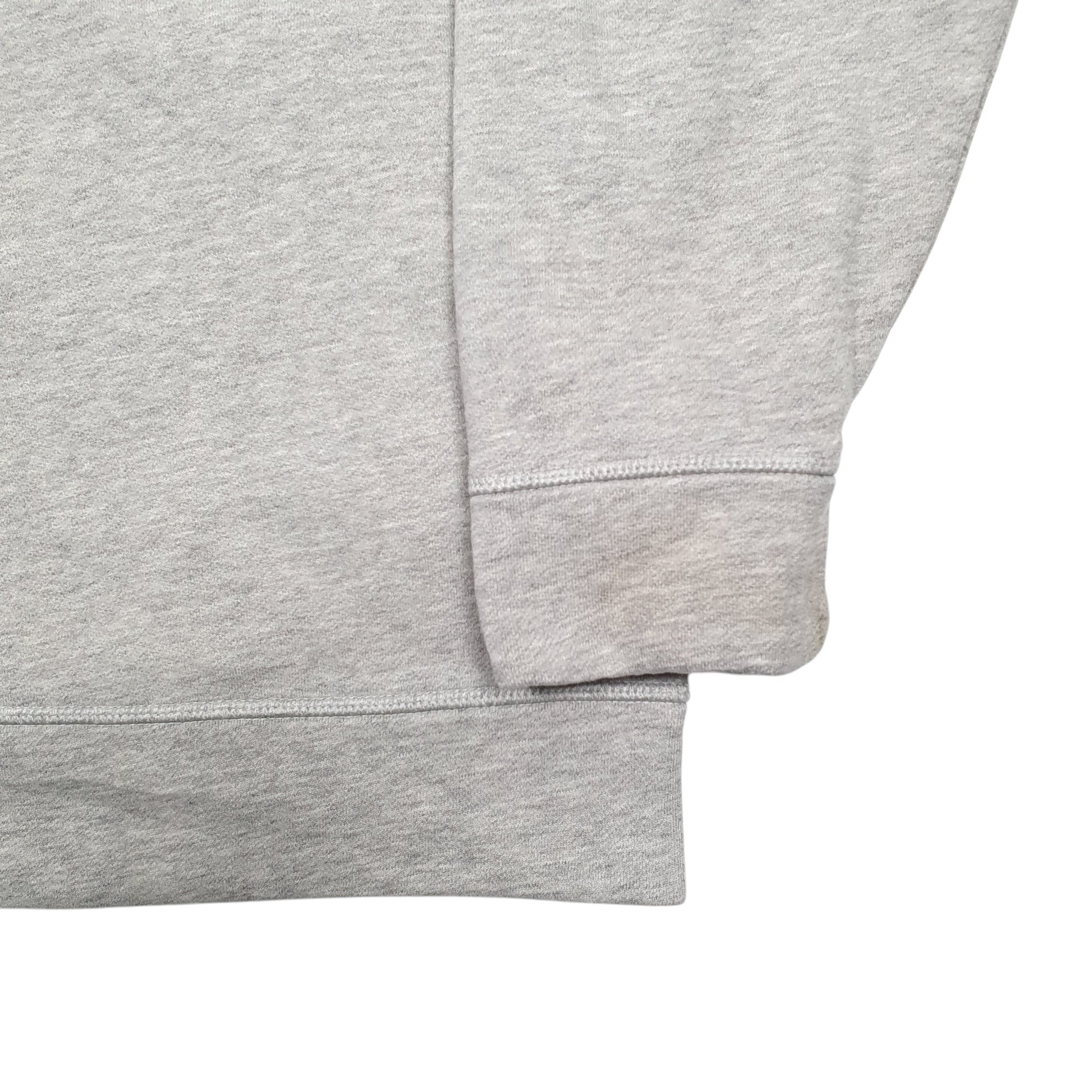 Mens Grey Adidas Spellout Hoodie Jumper