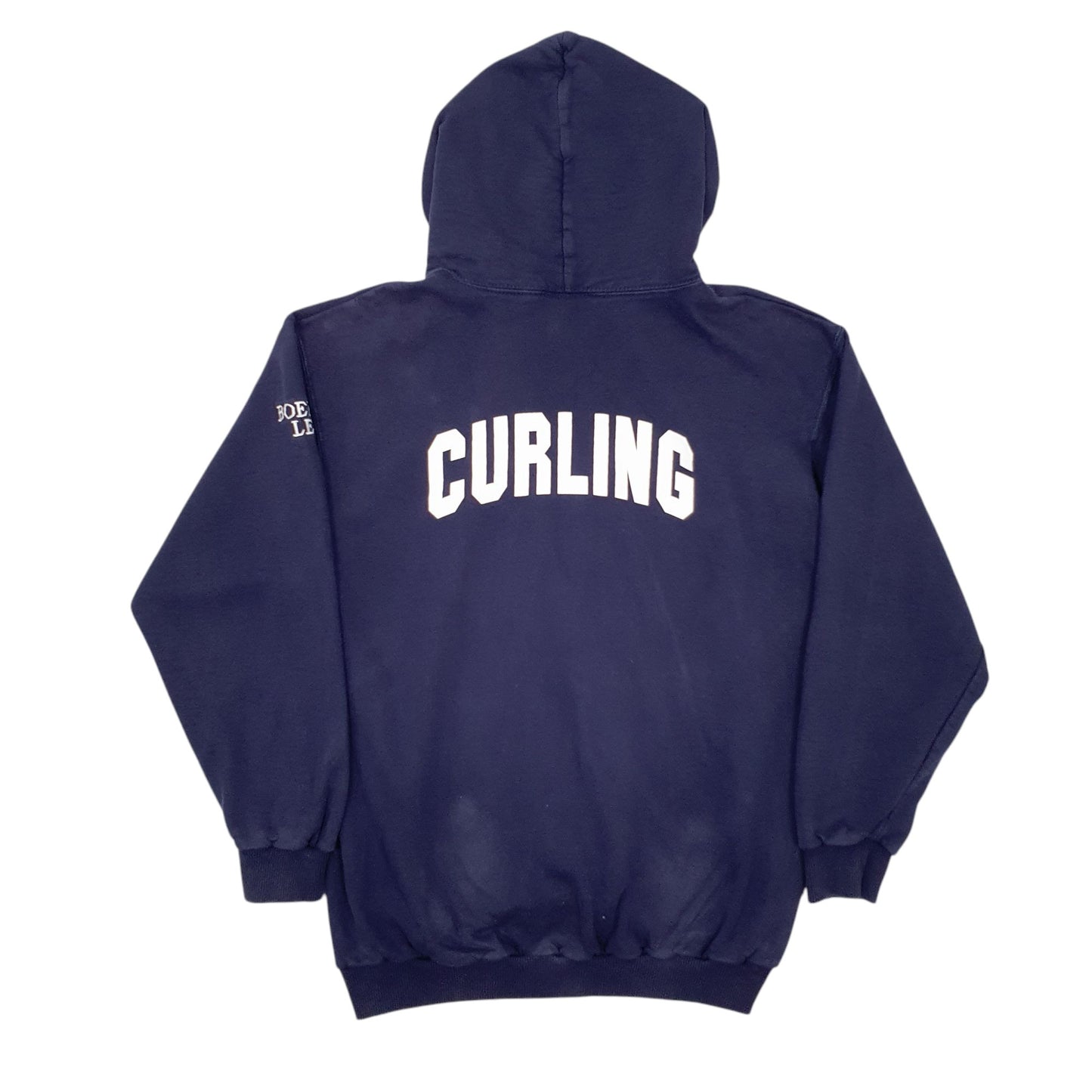 Mens Blue King Fashion Curling Hoodie Jumper