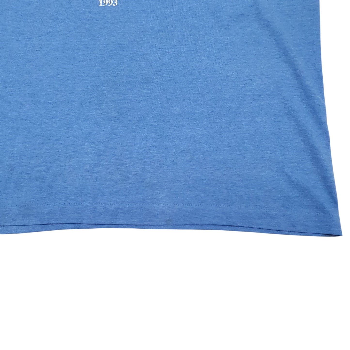 Mens Blue Fruit Of The Loom Single Stitch Vintage 90s Short Sleeve T Shirt