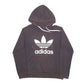 Mens Black Adidas Spellout Hoodie Jumper