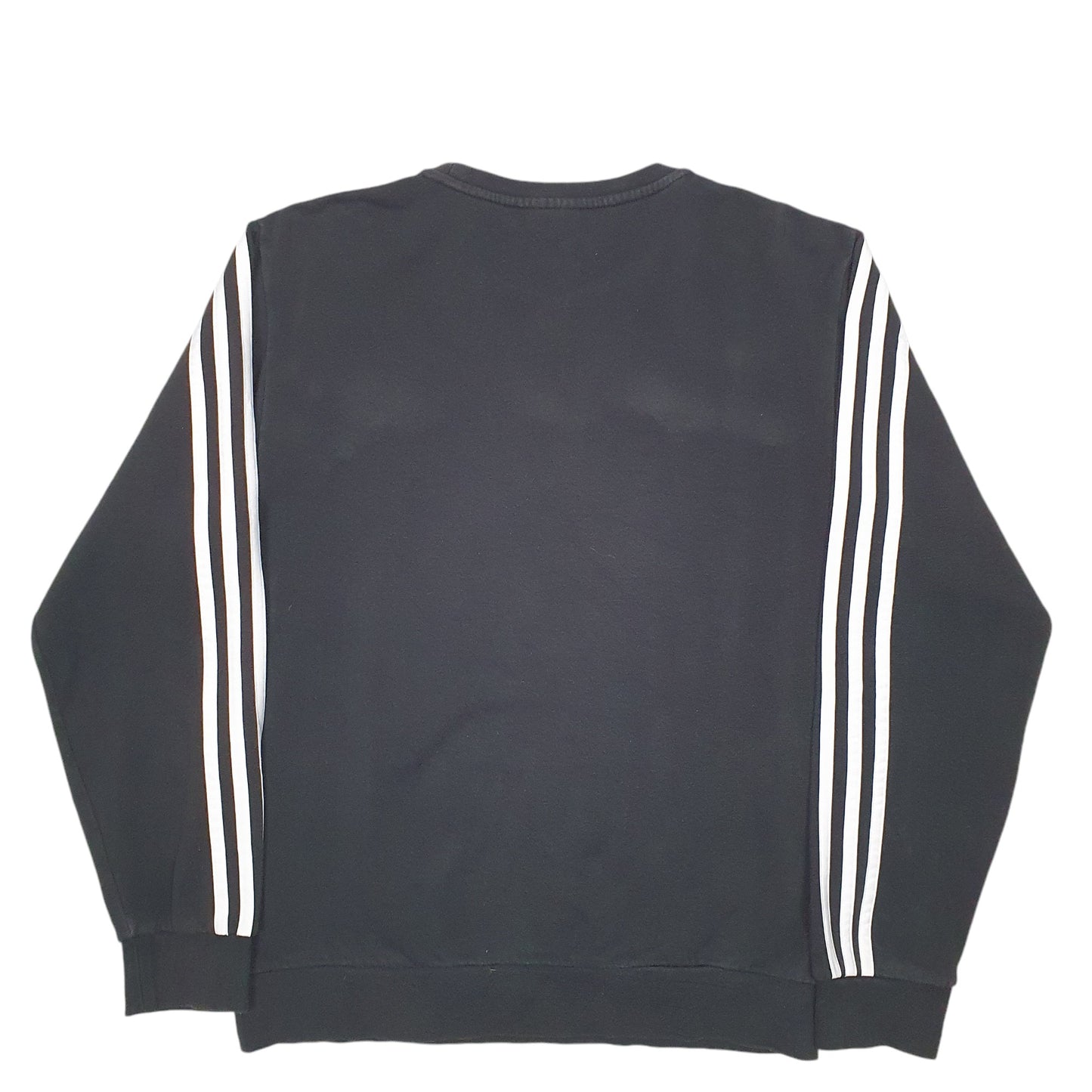 Mens Black Adidas Spellout Crewneck Jumper