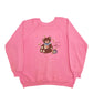 Mens Pink Hanes I Love Honey Bear Made In USA Crewneck Jumper
