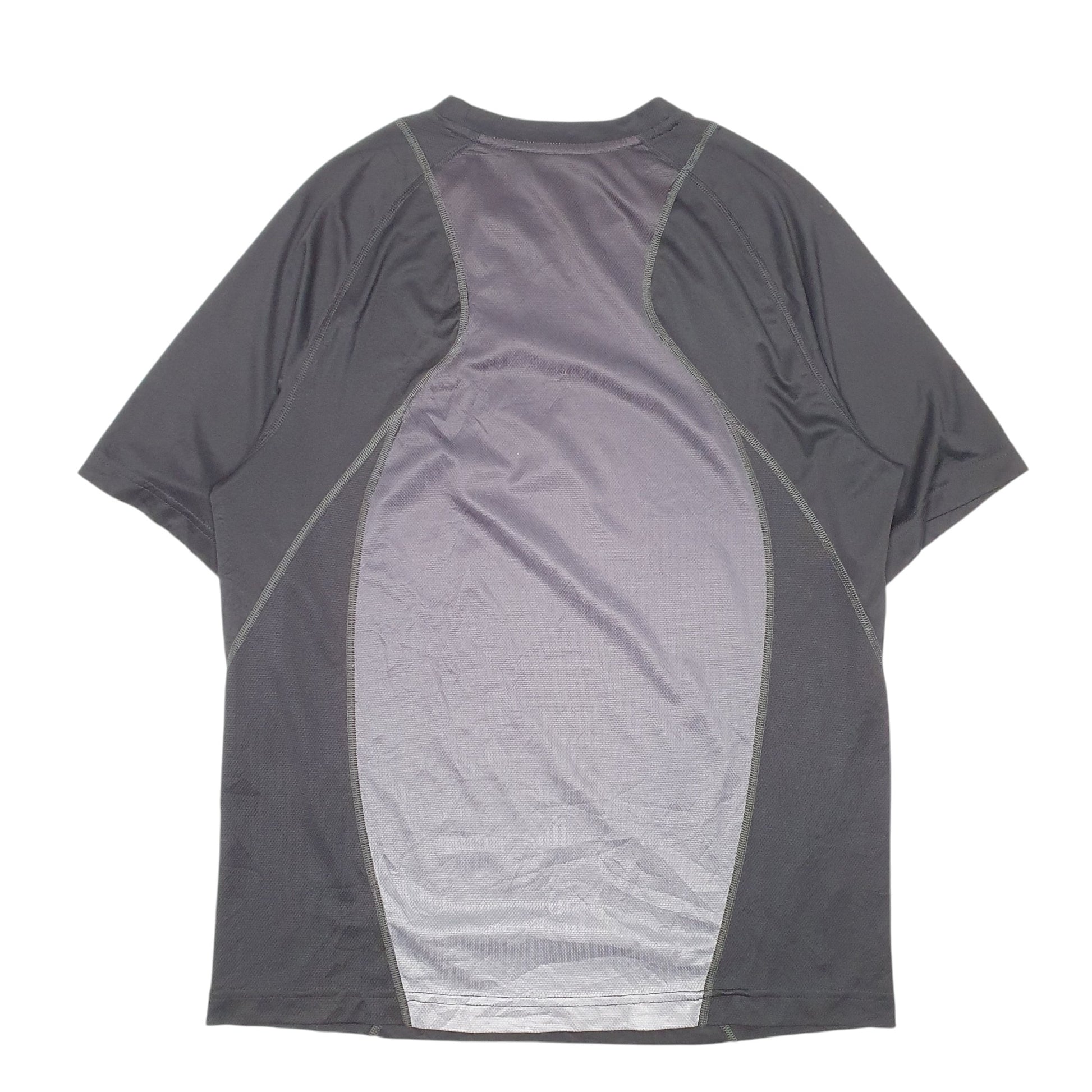 Mens Black Fila Sport Active Workout Gym Short Sleeve T Shirt