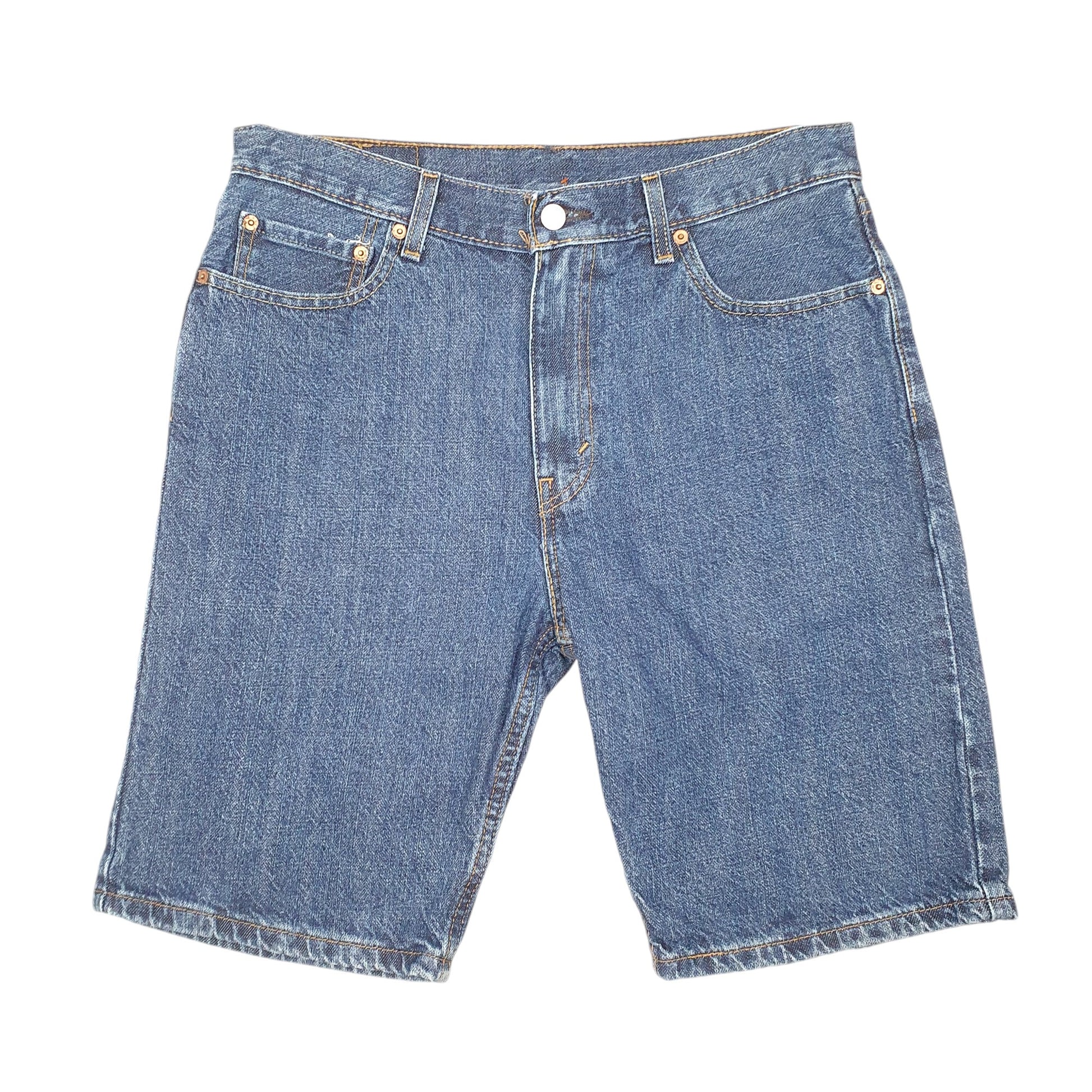 Mens Blue Levis Denim Jeans Jorts 505 Denim Shorts