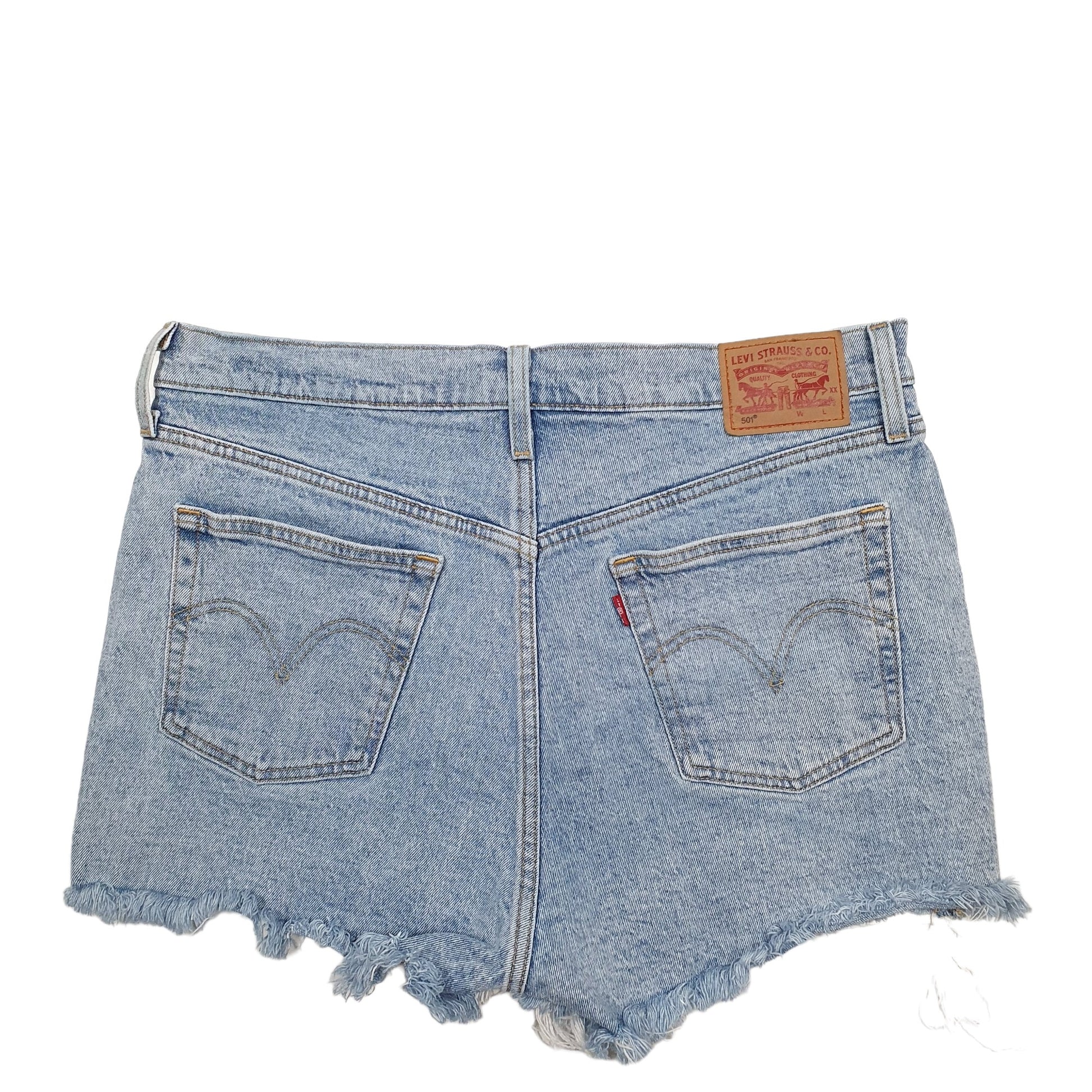 Womens Blue Levis 501 Denim Jorts Denim Shorts