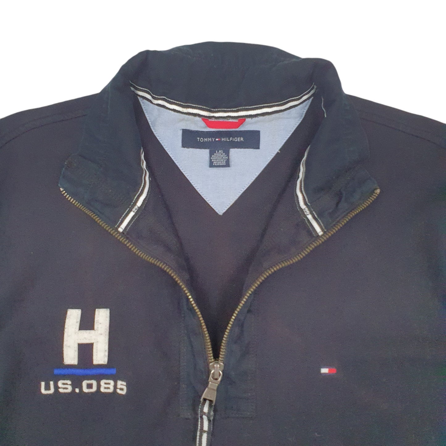 Mens Black Tommy Hilfiger  Quarter Zip Jumper