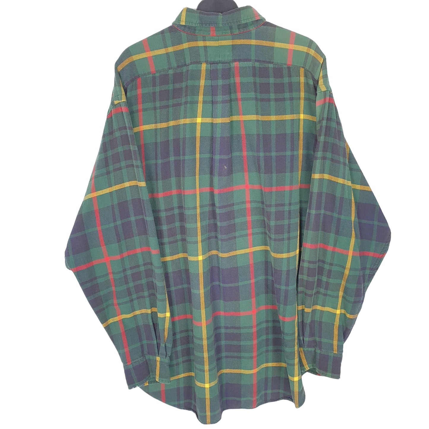 Mens Green Ralph Lauren Flannel Overshirt Long Sleeve Shirt