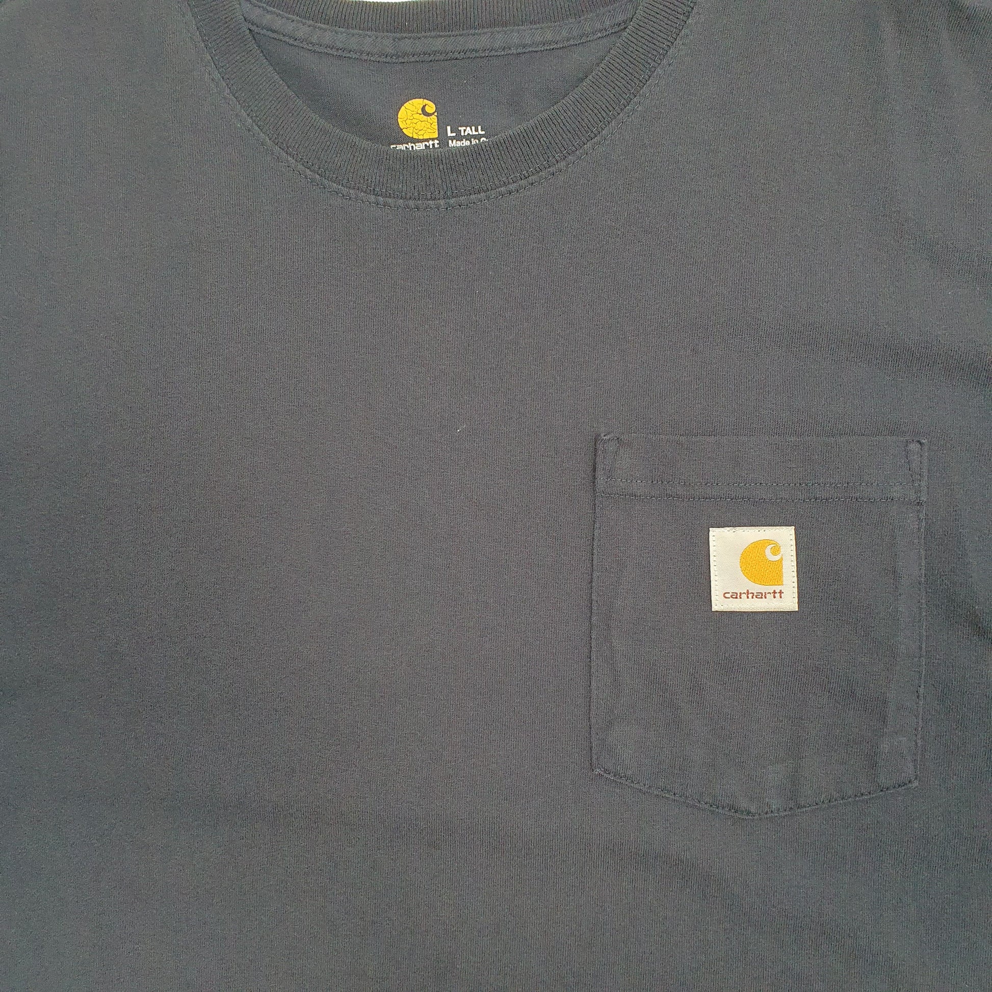 Mens Navy Carhartt  Short Sleeve T Shirt
