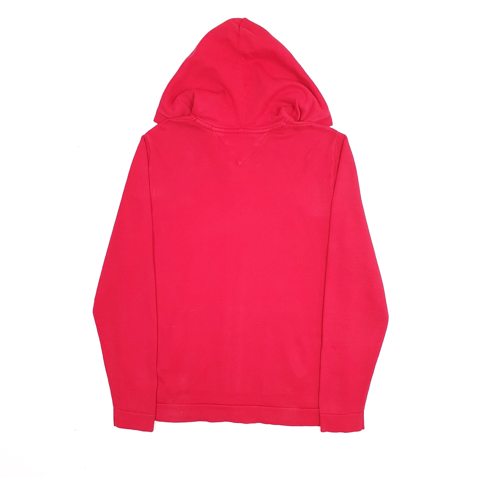 Mens Red Tommy Hilfiger Hoodie Lightweight Full Zip Jumper