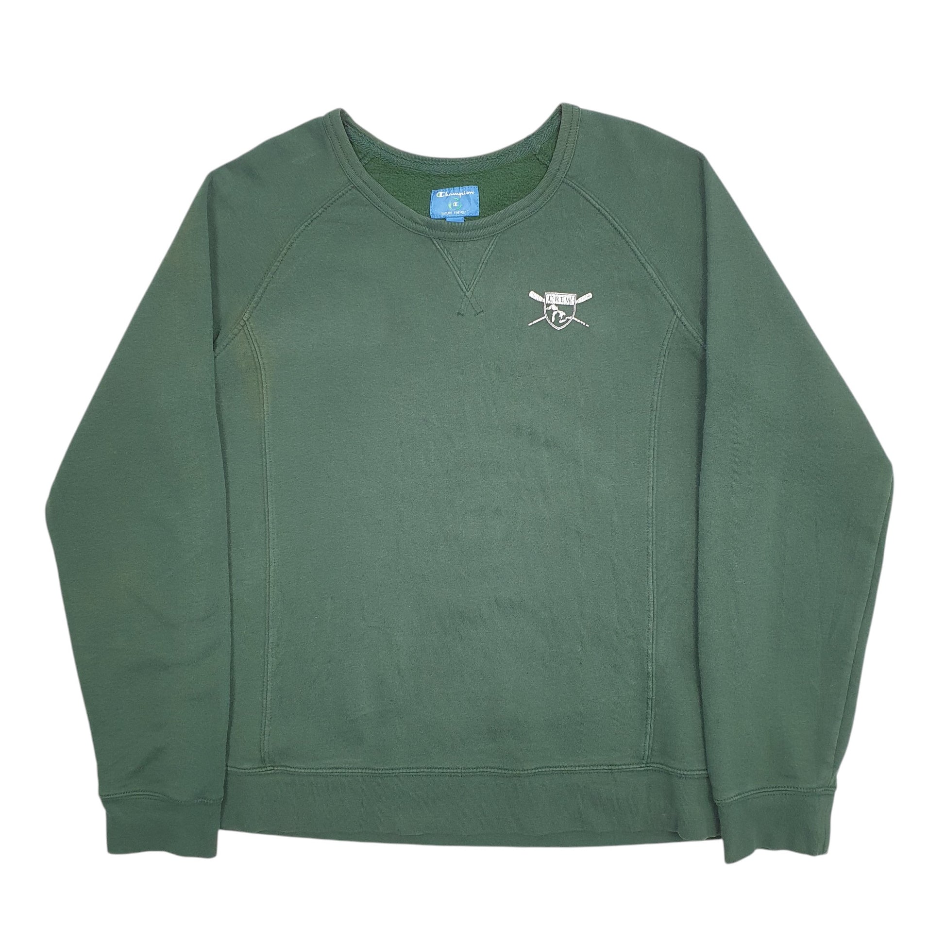 Womens Green Champion Areas of fading as pictured Crewneck Jumper