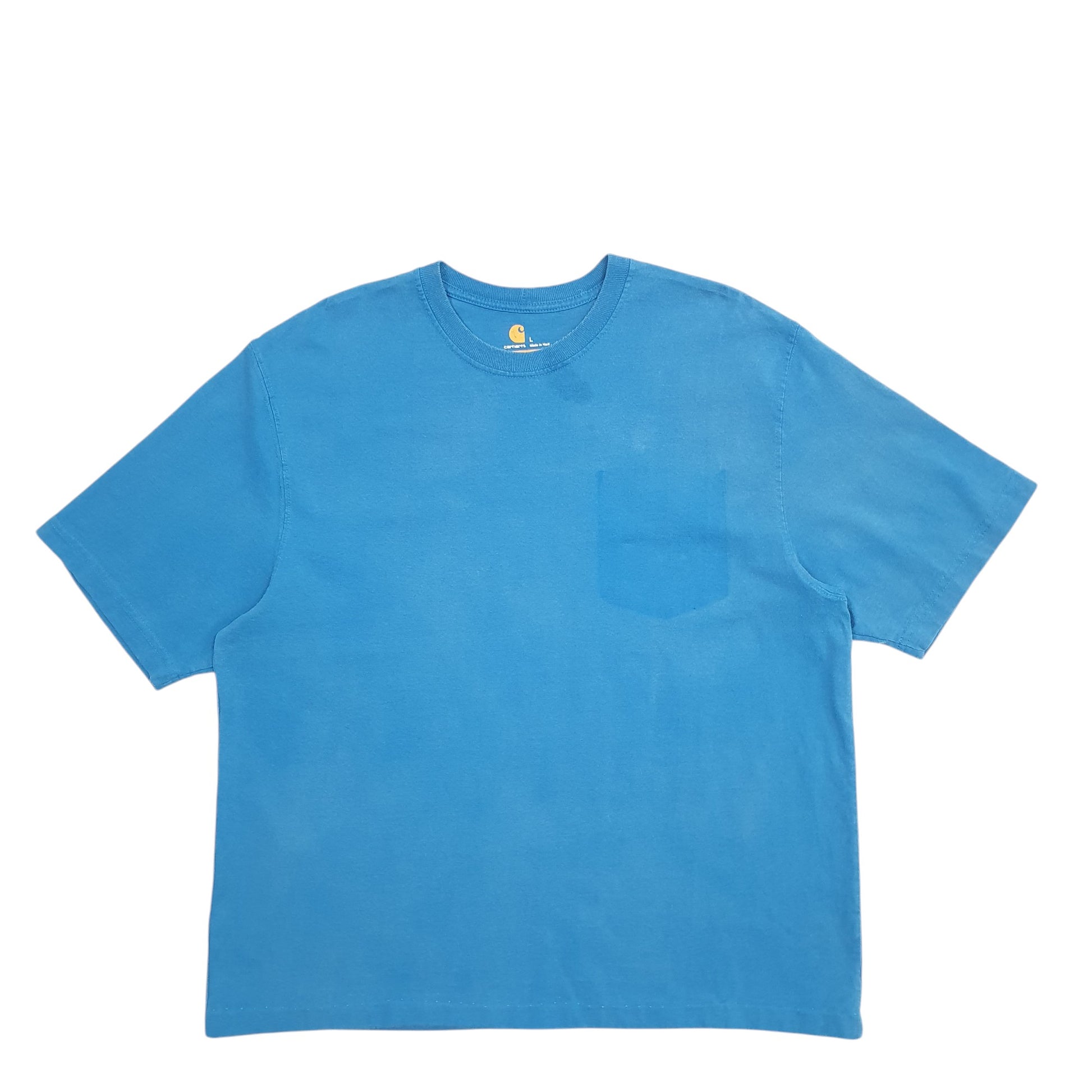 Mens Blue Carhartt  Short Sleeve T Shirt
