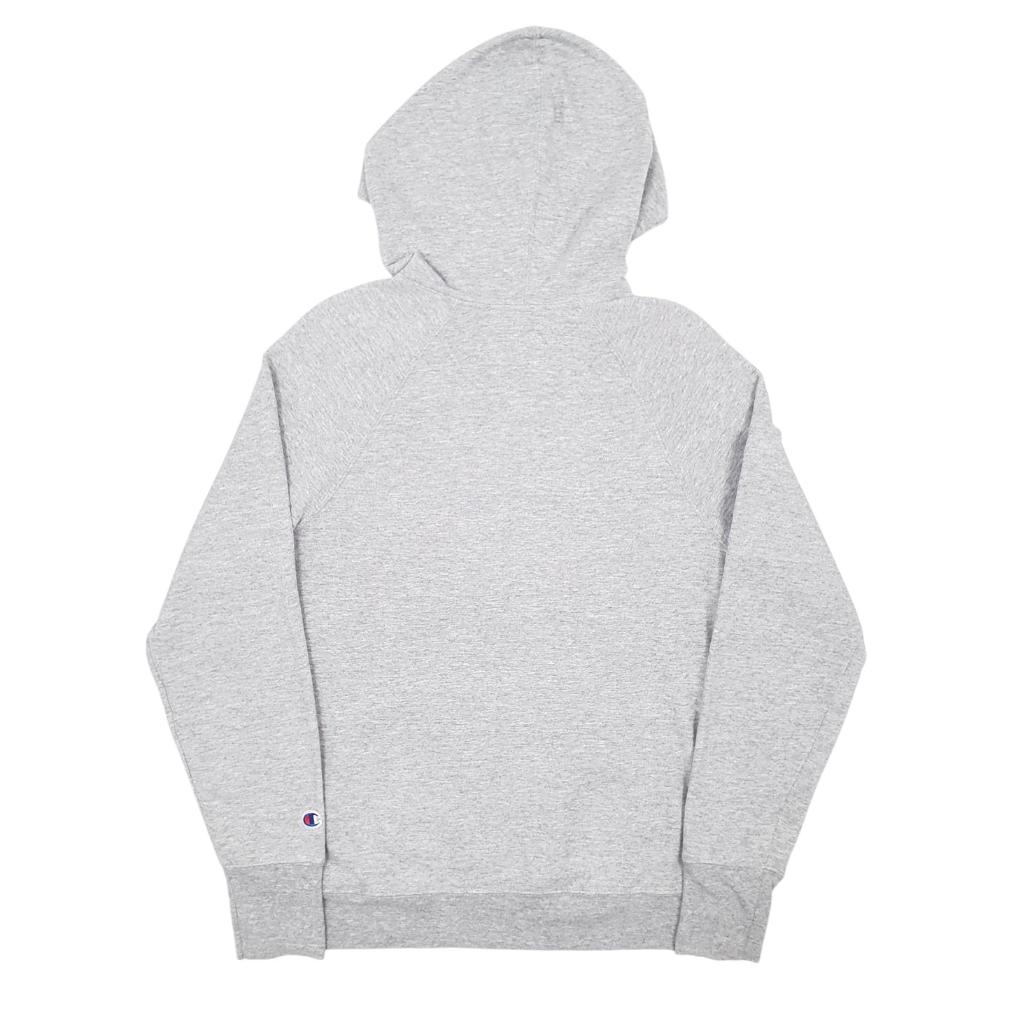 Mens Grey Champion Spellout Hoodie Jumper