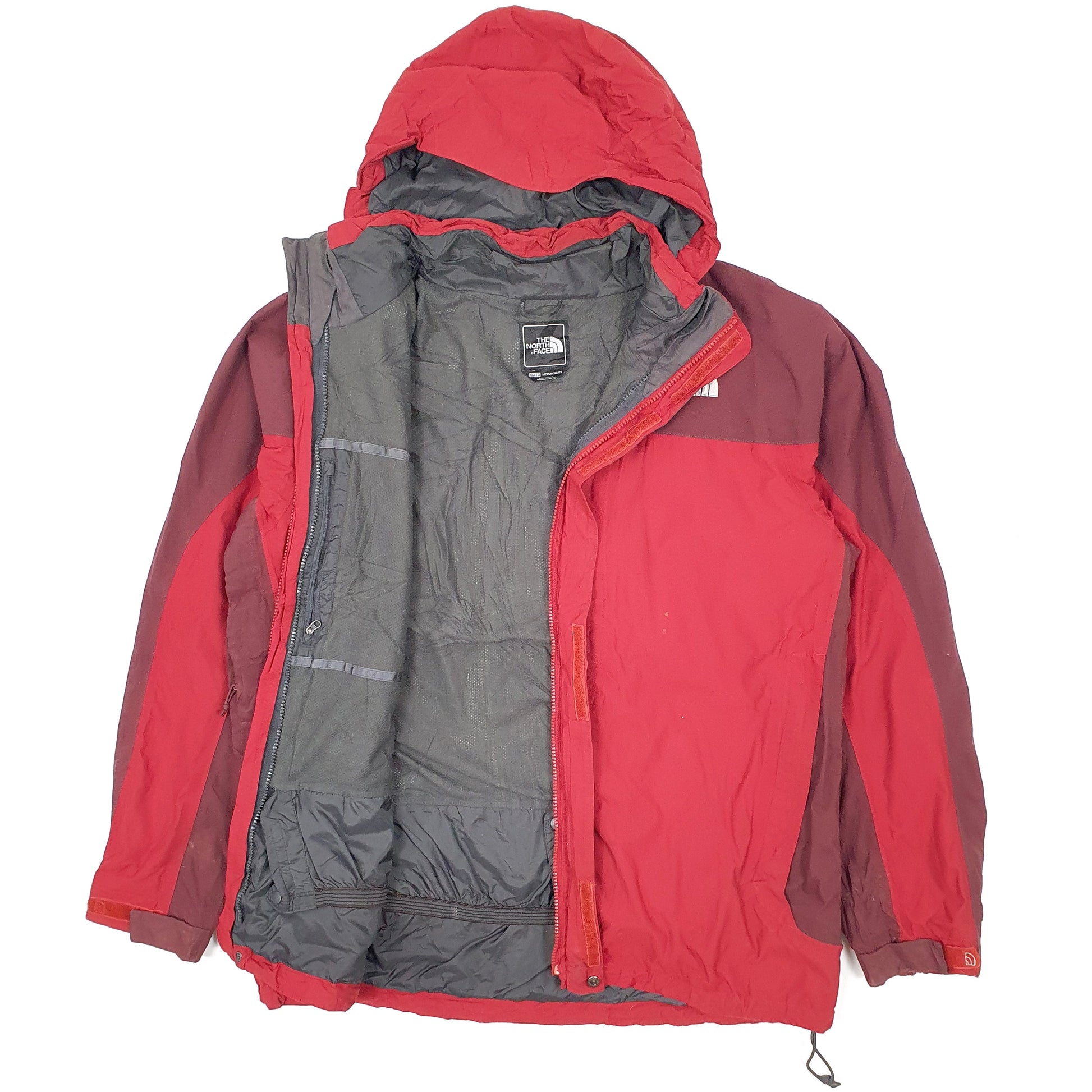 Mens Red The North Face Hyvent  Coat