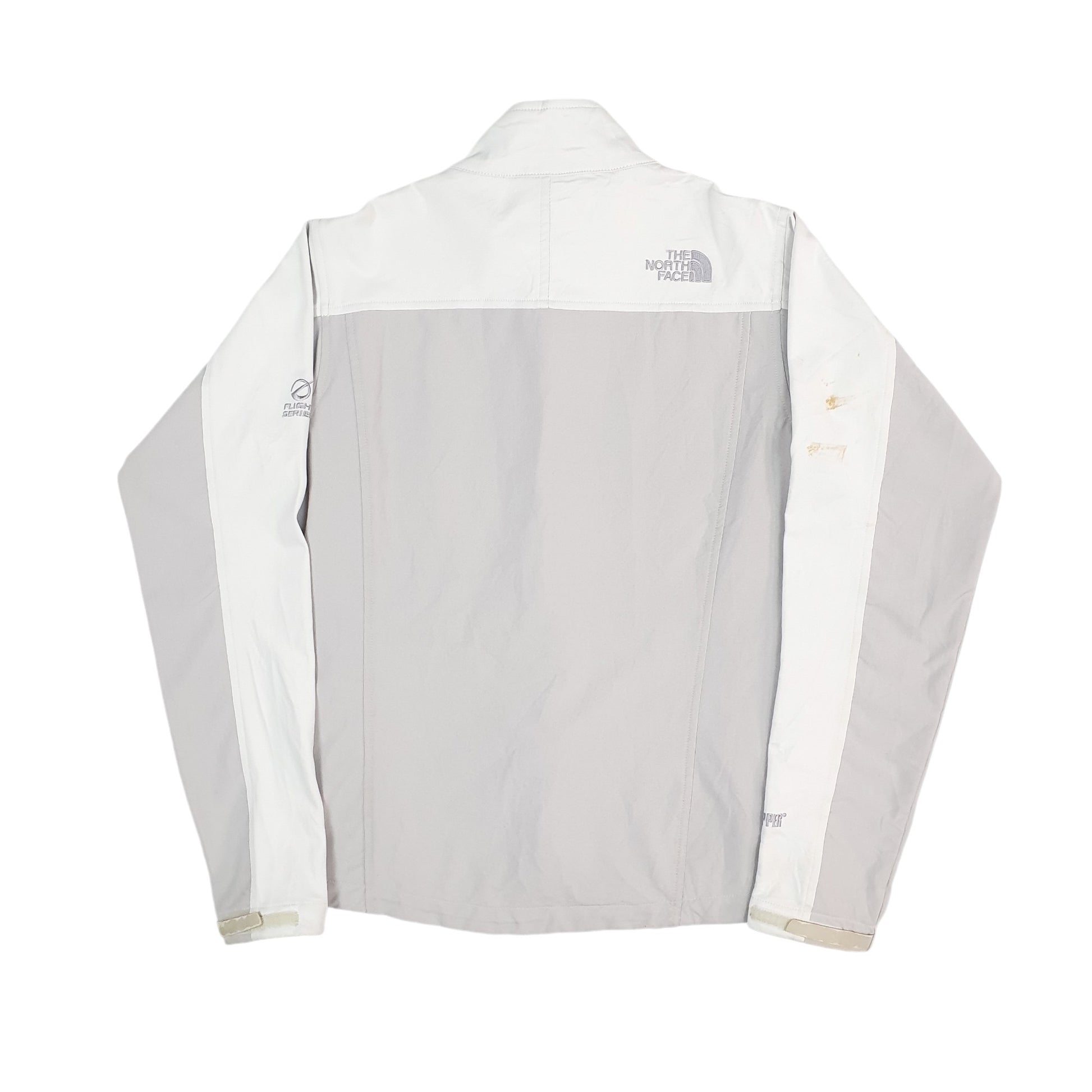 Womens White The North Face Flight Series Running Windstopper Full Zip Coat