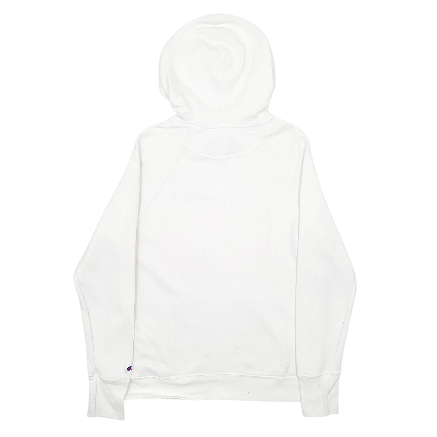 Mens White Champion Spellout Hoodie Jumper