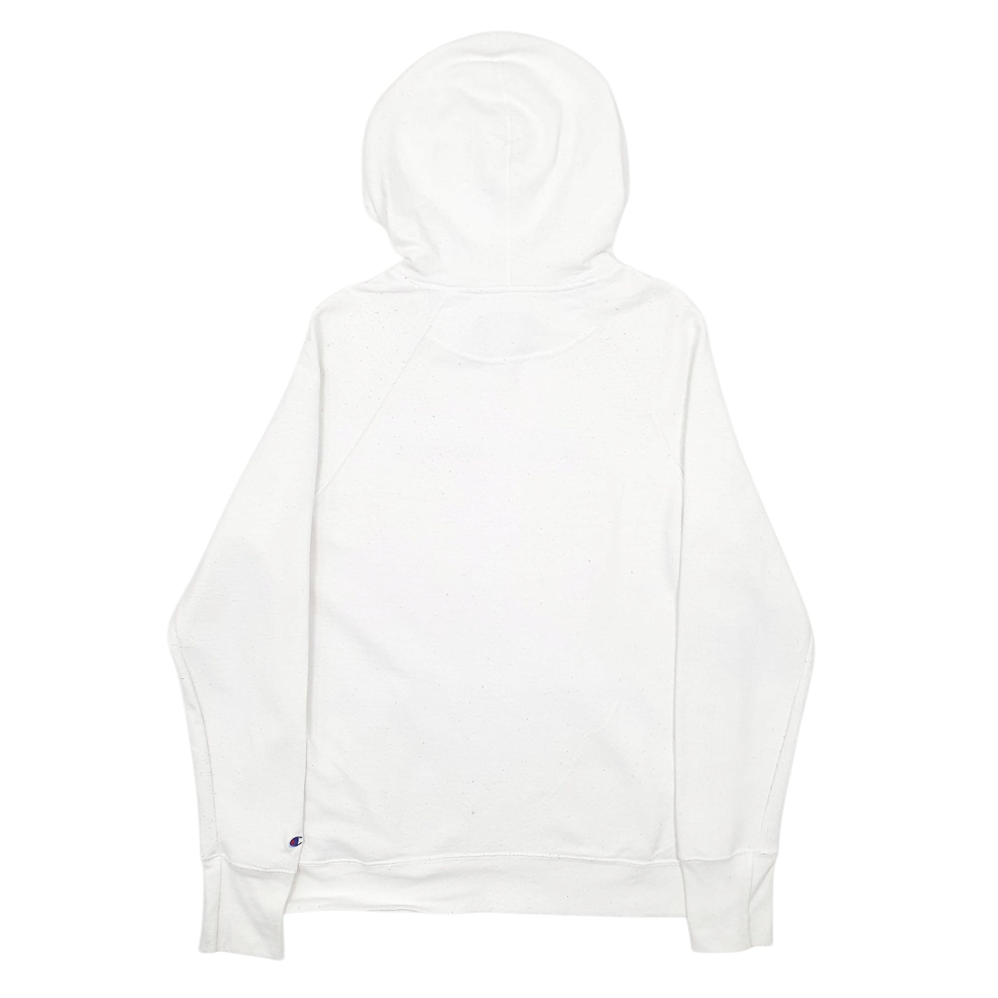 Mens White Champion Spellout Hoodie Jumper