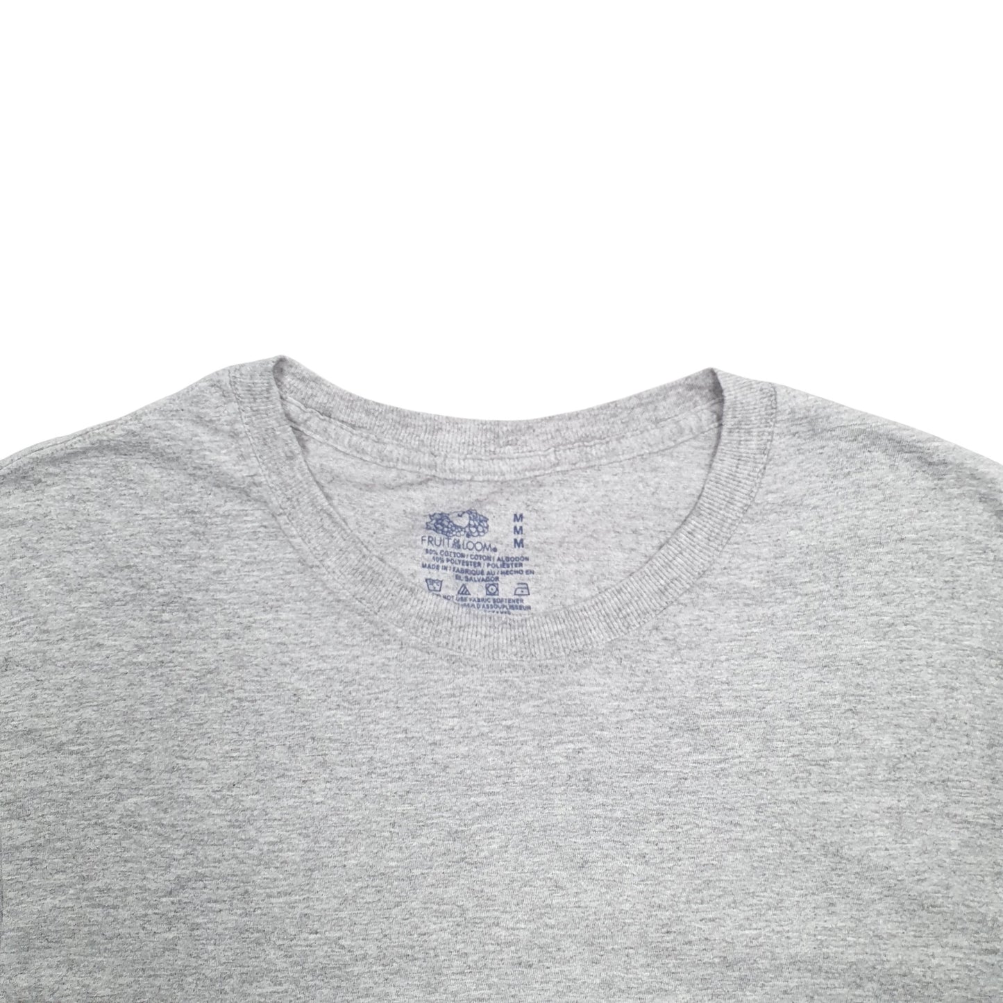 Mens Grey Fruit Of The Loom  Short Sleeve T Shirt