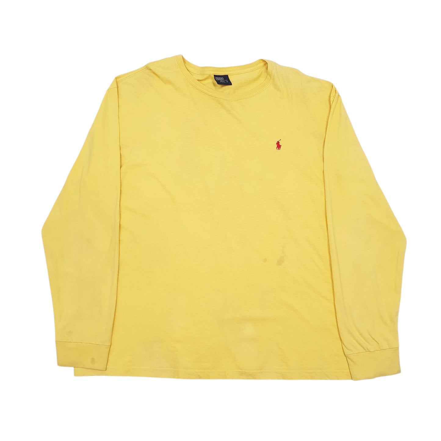 Mens Yellow Polo Ralph Lauren  Long Sleeve T Shirt