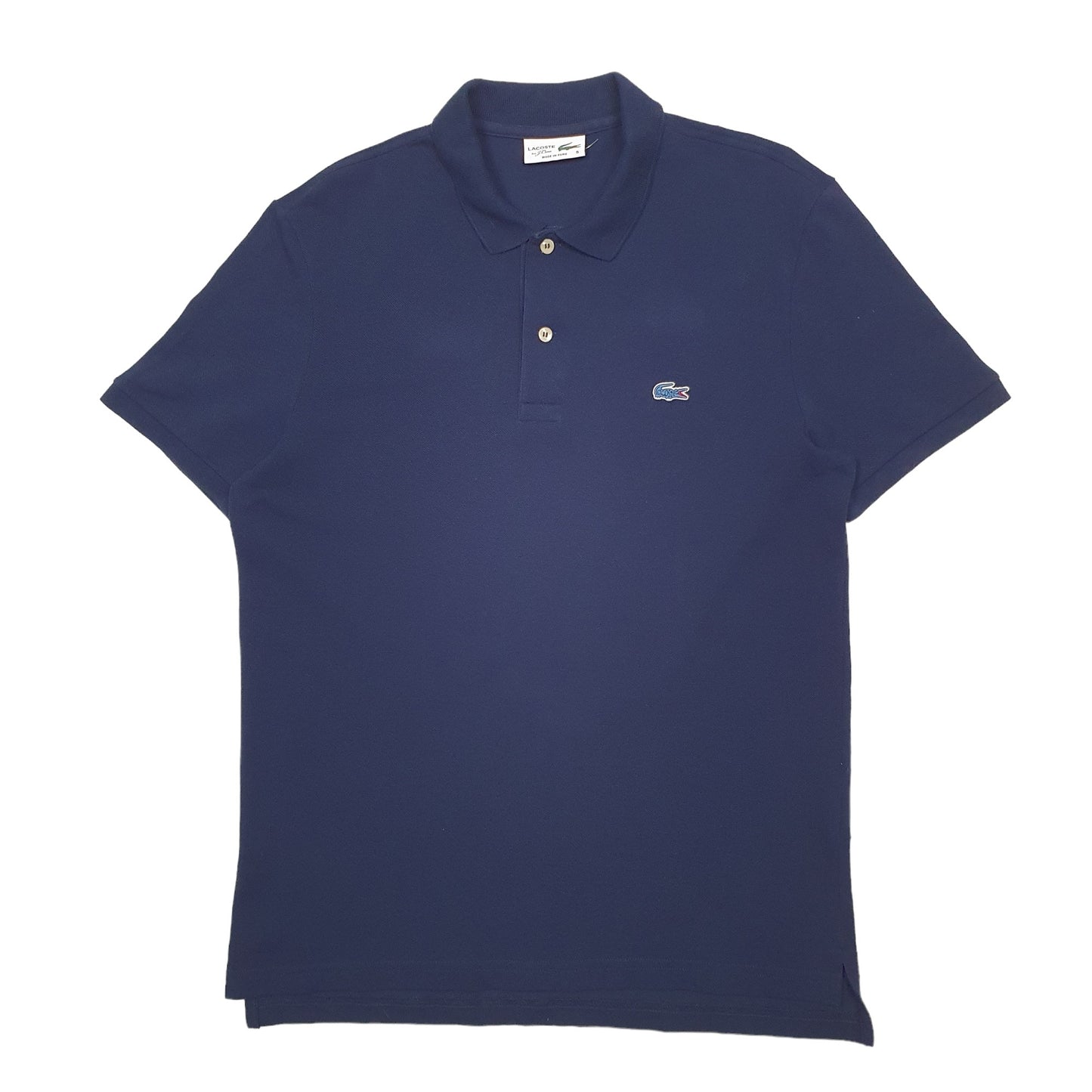 Mens Navy Lacoste  Short Sleeve Polo Shirt