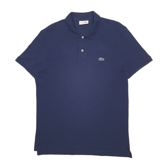 Mens Navy Lacoste  Short Sleeve Polo Shirt