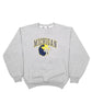Mens Grey Boa Michigan Spellout Football Made In USA Crewneck Jumper