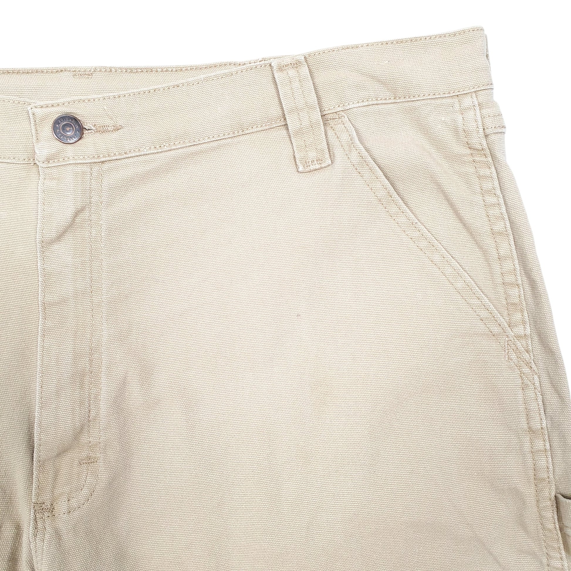 Mens Tan Wrangler Workwear Carpenter Shorts