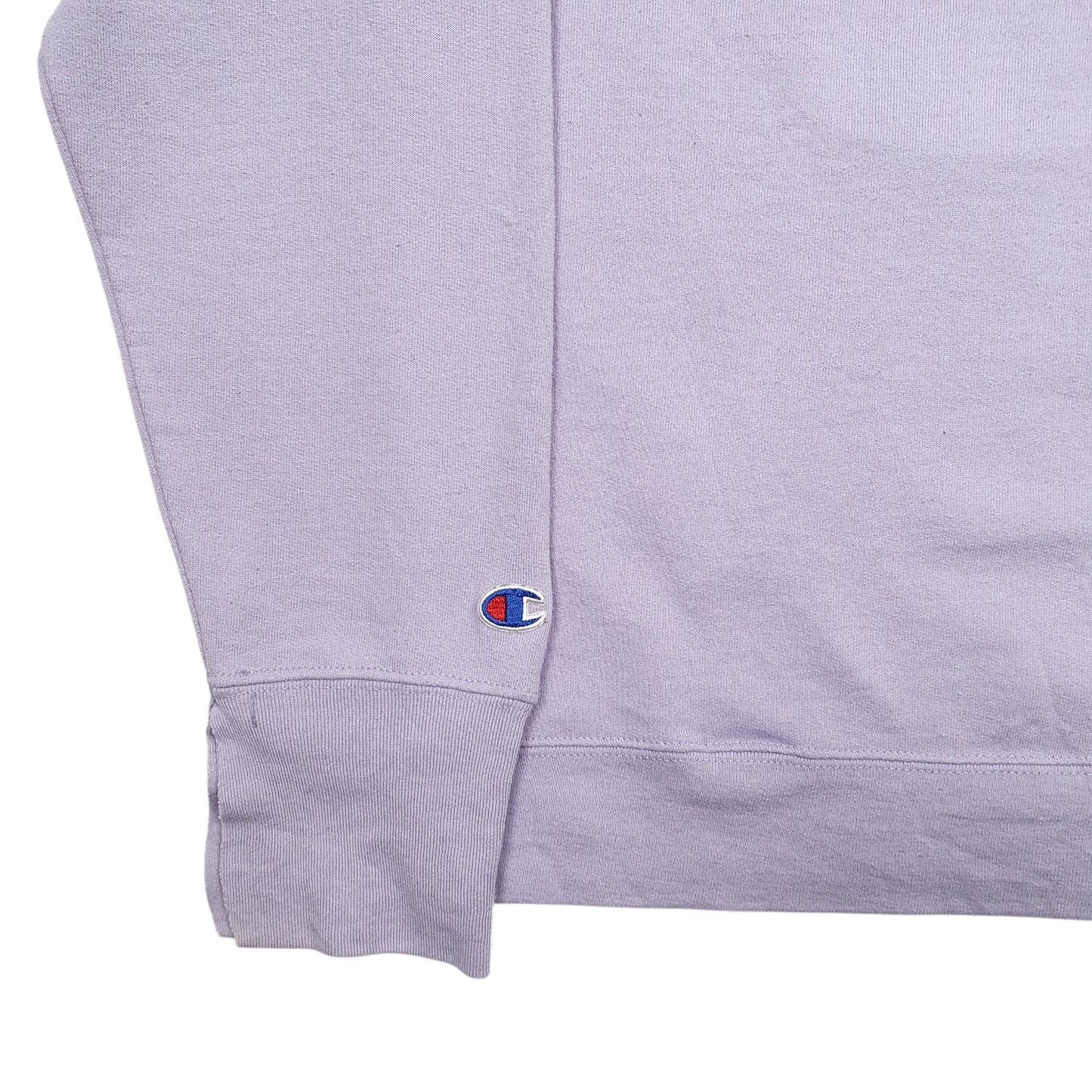 Womens Purple Champion Spellout Hoodie Jumper