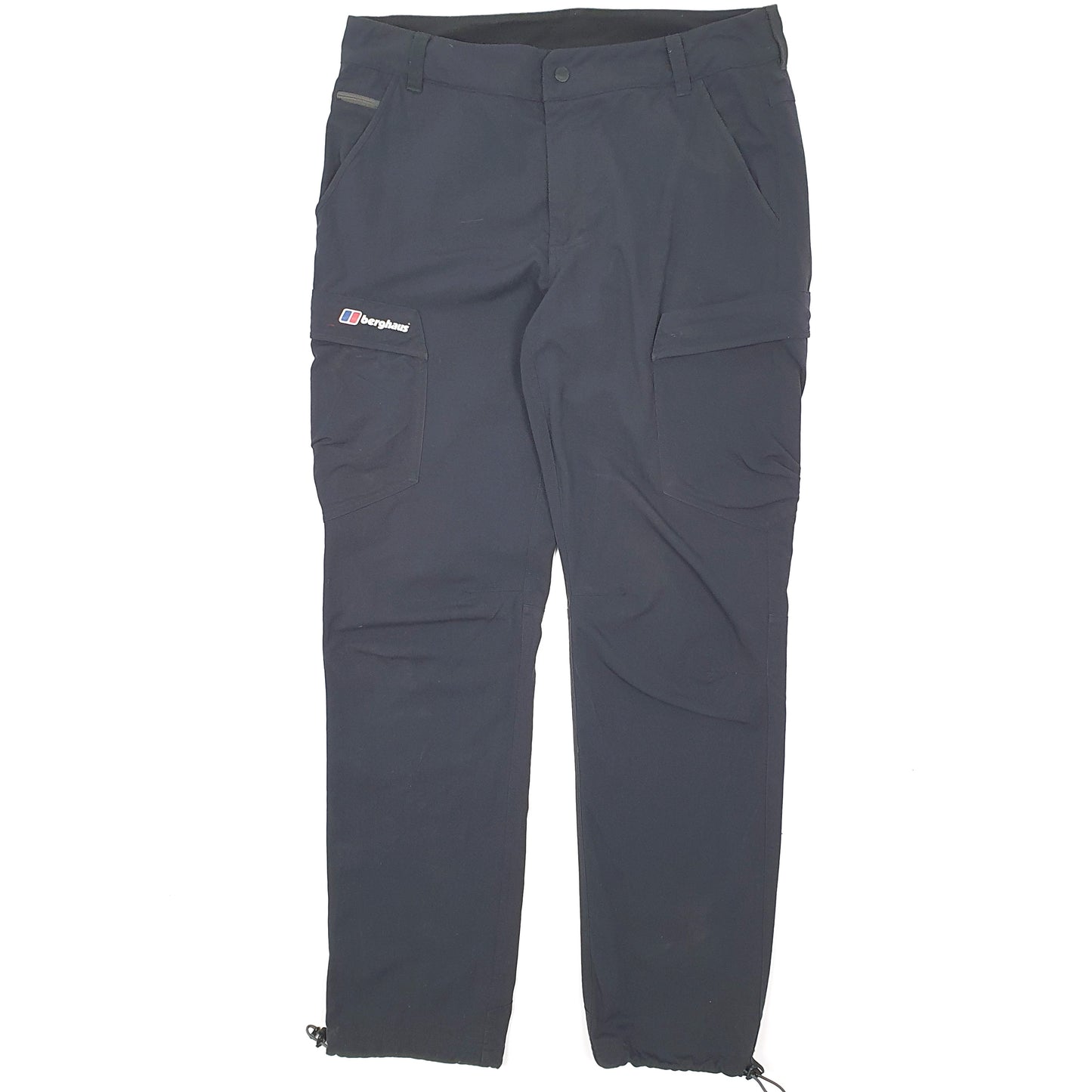 Mens Black Berghaus Hiking Walking Cargo Trousers