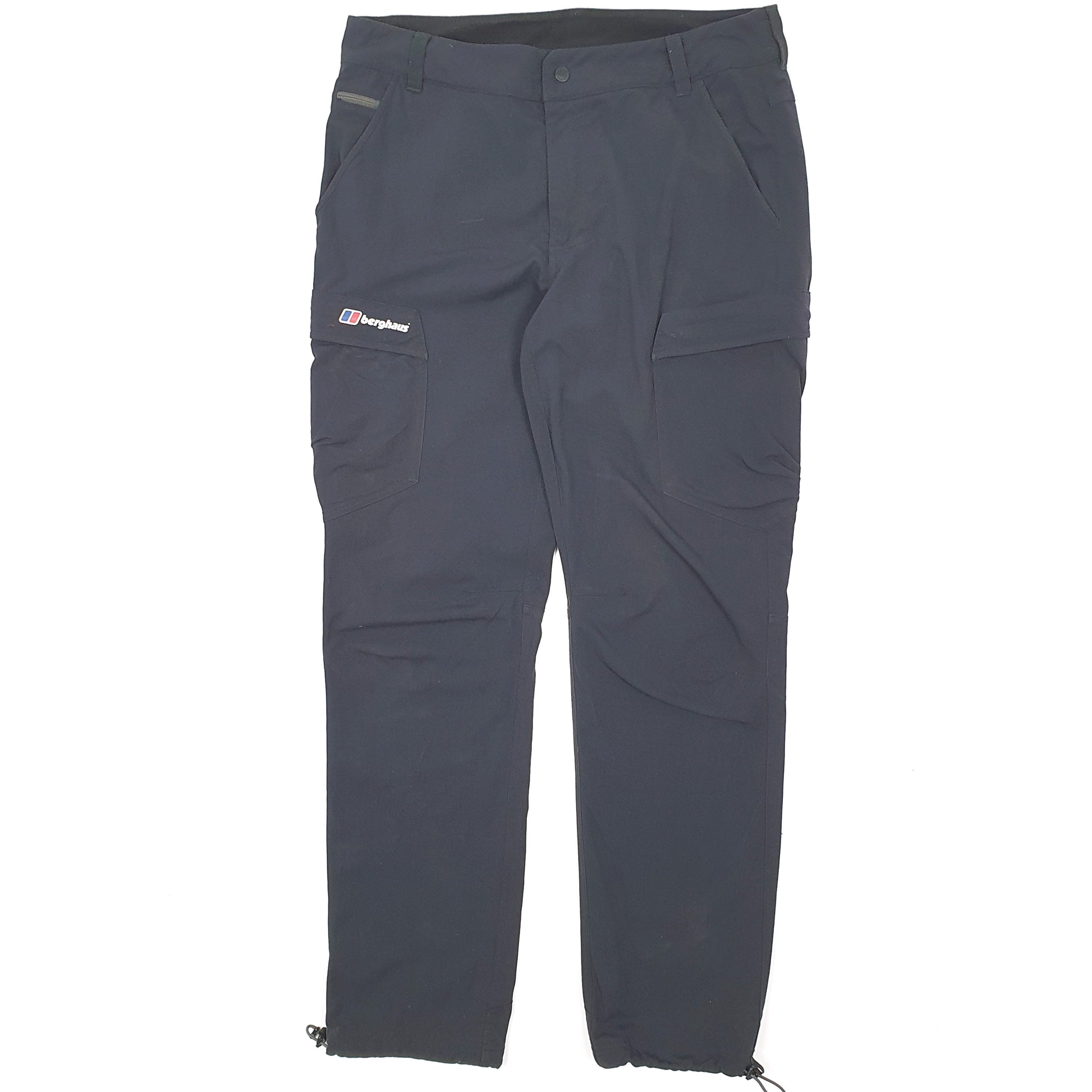 Mens Black Berghaus Hiking Walking Cargo Trousers