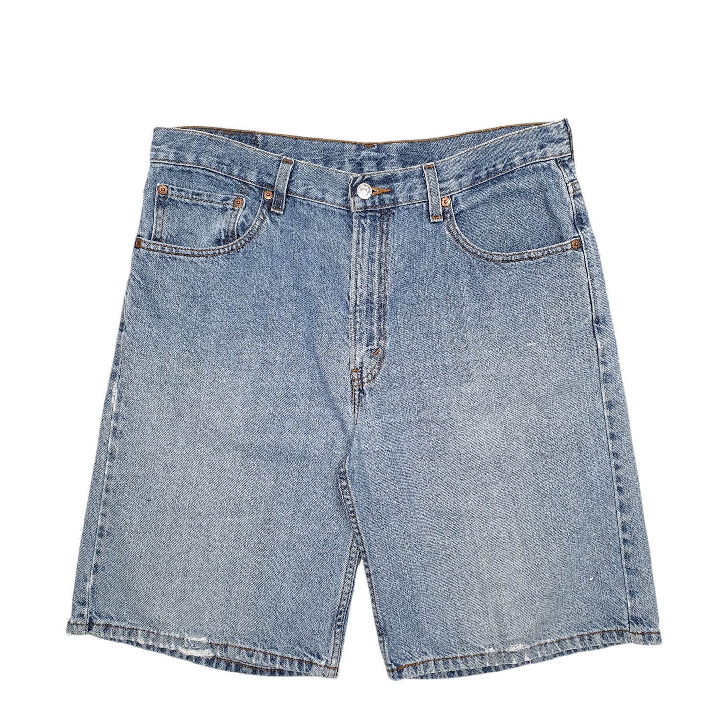 Mens Blue Levis Denim Jeans Jorts Denim Shorts