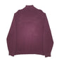 Mens Burgundy Nautica Knit Quarter Zip Jumper