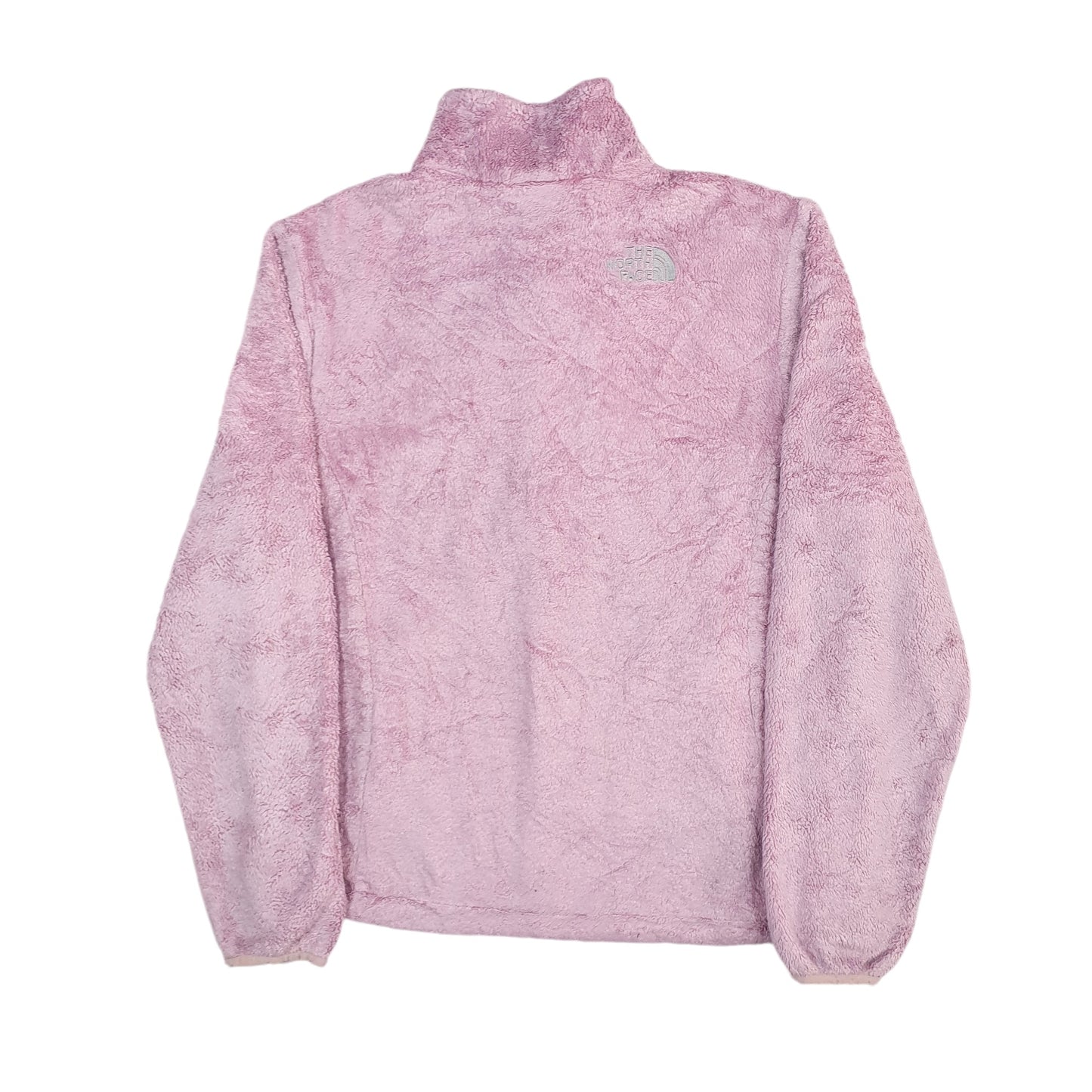 Womens Pink The North Face Fluffy Full Zip Jumper