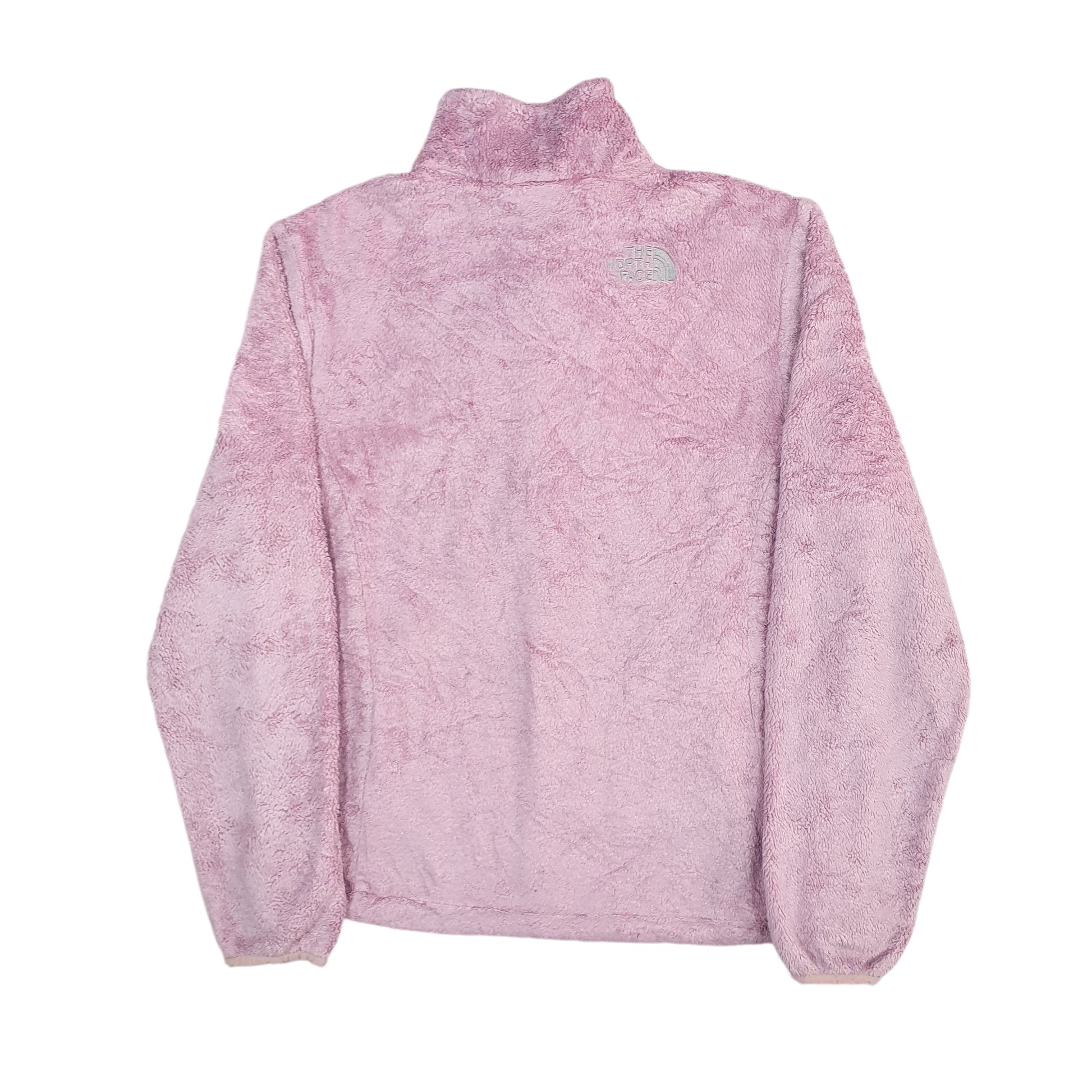 Womens Pink The North Face Fluffy Full Zip Jumper