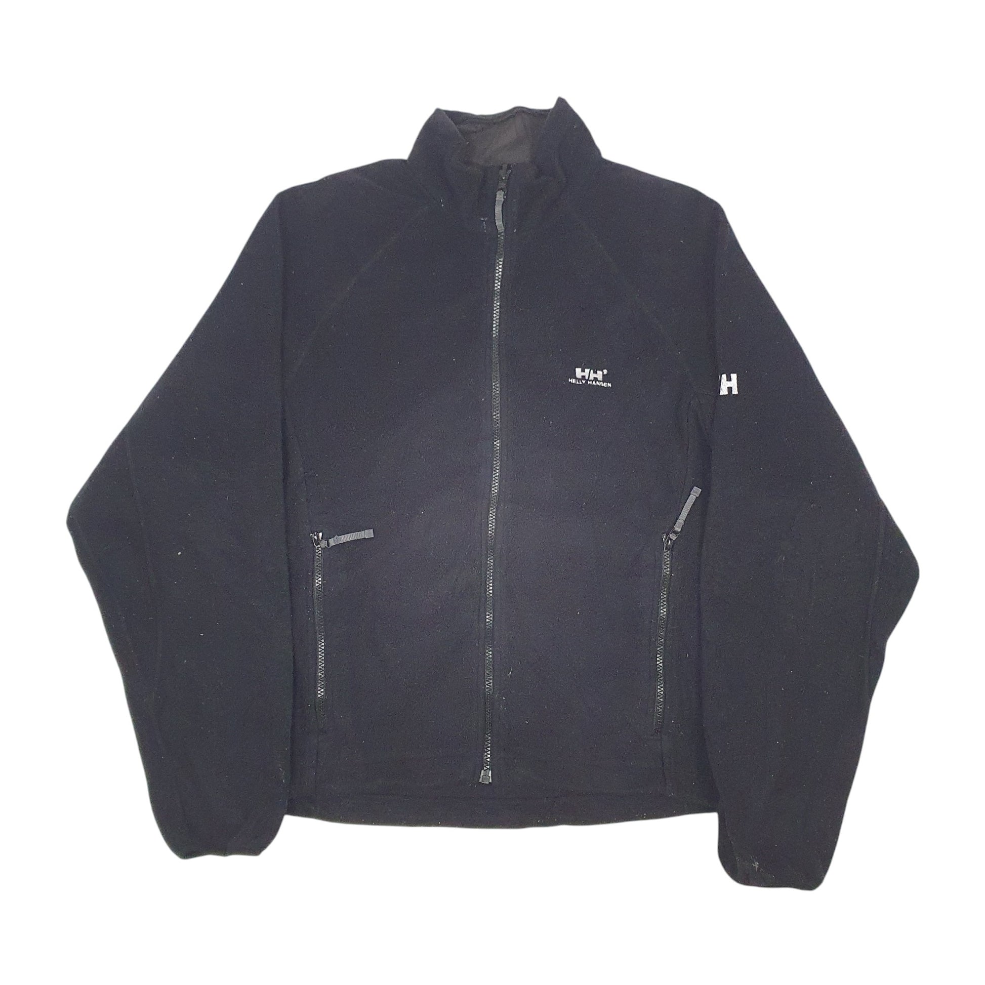 Mens Black Hello Hansen  Full Zip Jumper