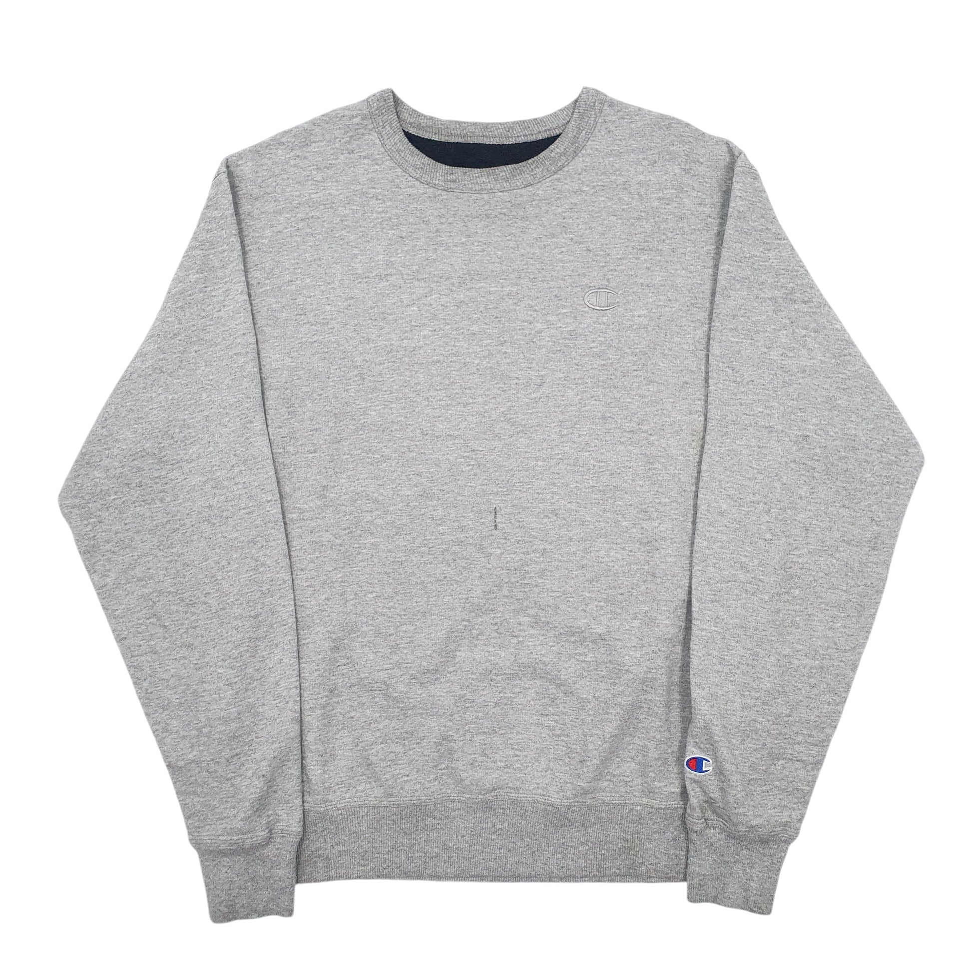 Mens Grey Champion  Crewneck Jumper