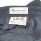 Mens Navy Burberry Double Pleated Slacks London Chino Trousers