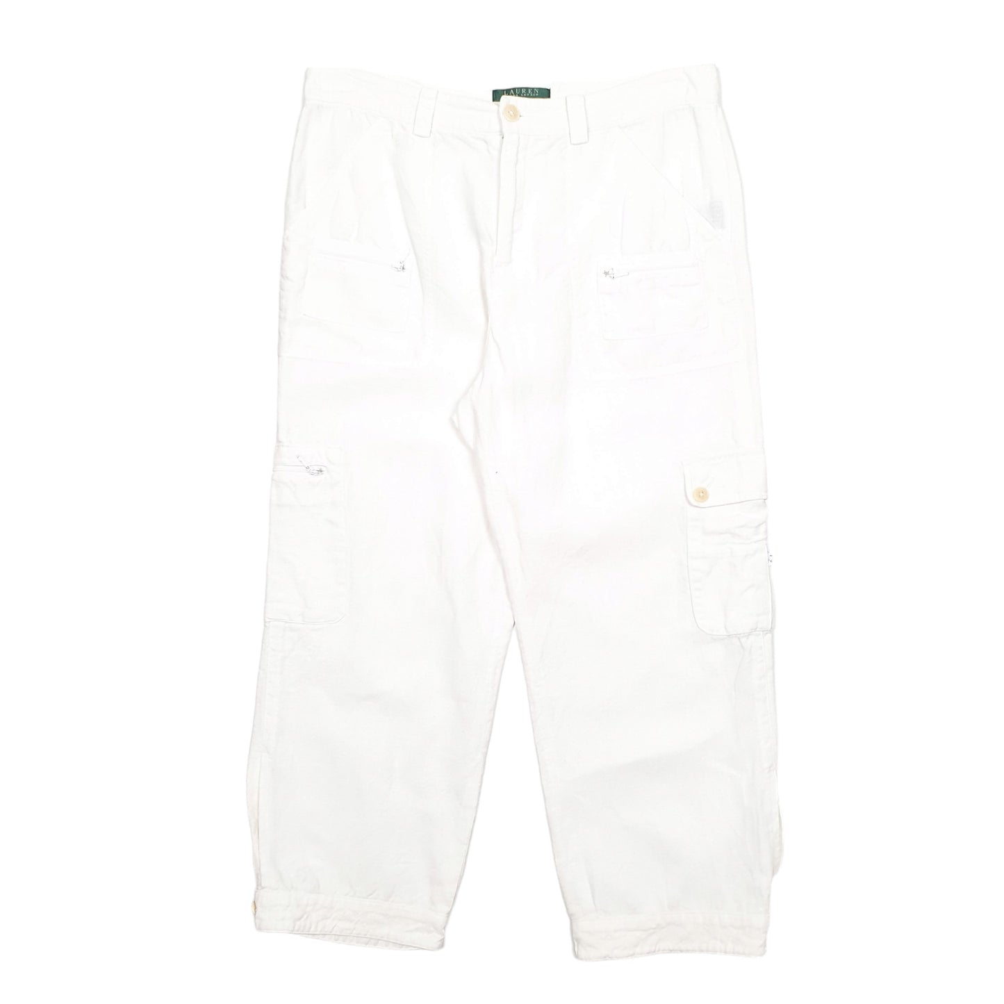 Womens White Ralph Lauren  Chino Trousers