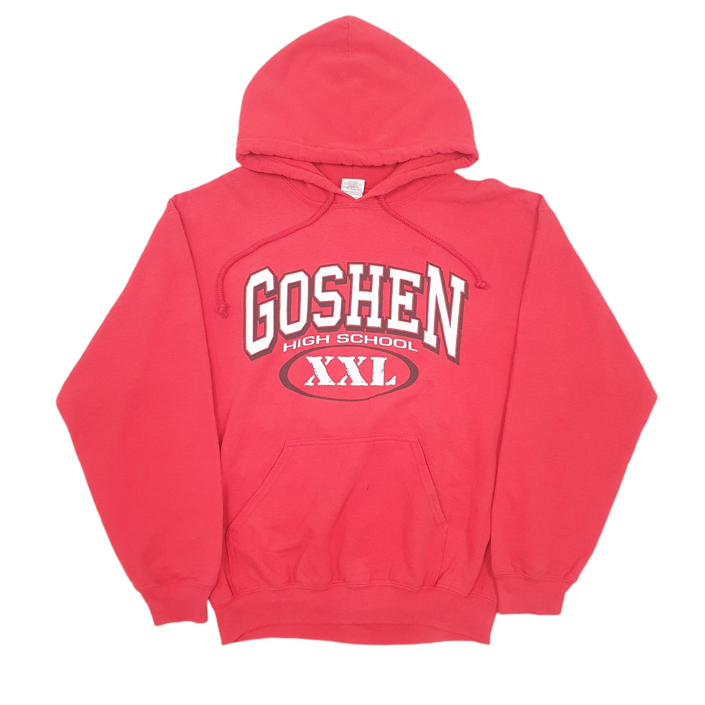 Mens Red Gildan Goshen Highschool Hoodie Jumper