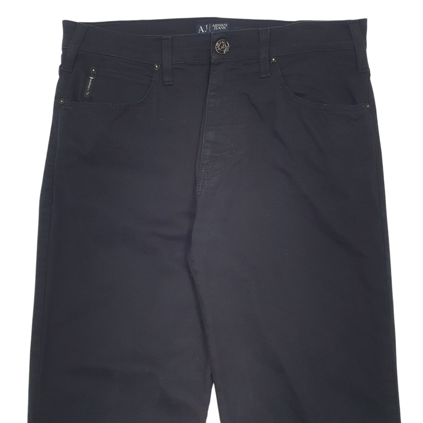 Mens Black Armani Jeans  Chino Trousers