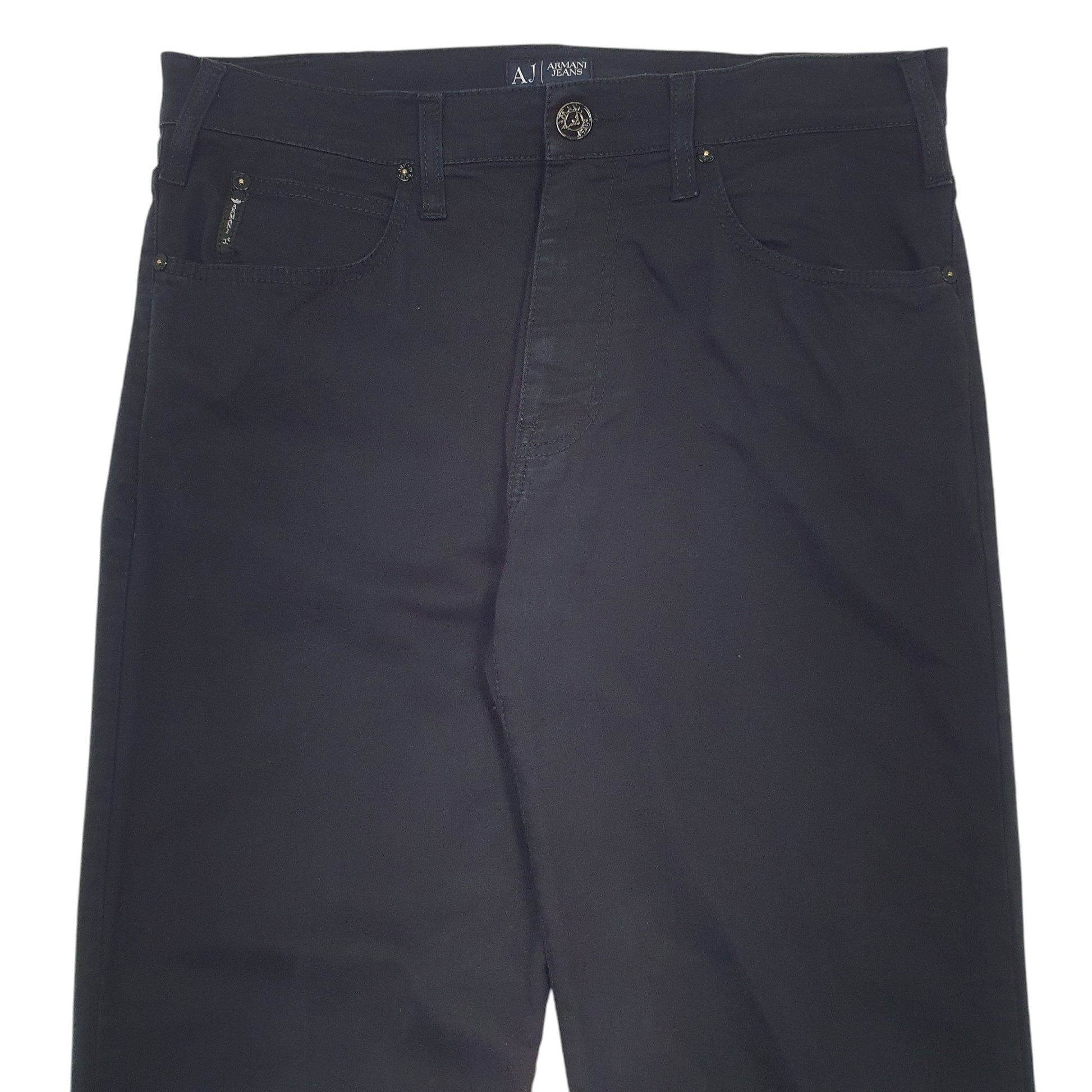 Mens Black Armani Jeans  Chino Trousers